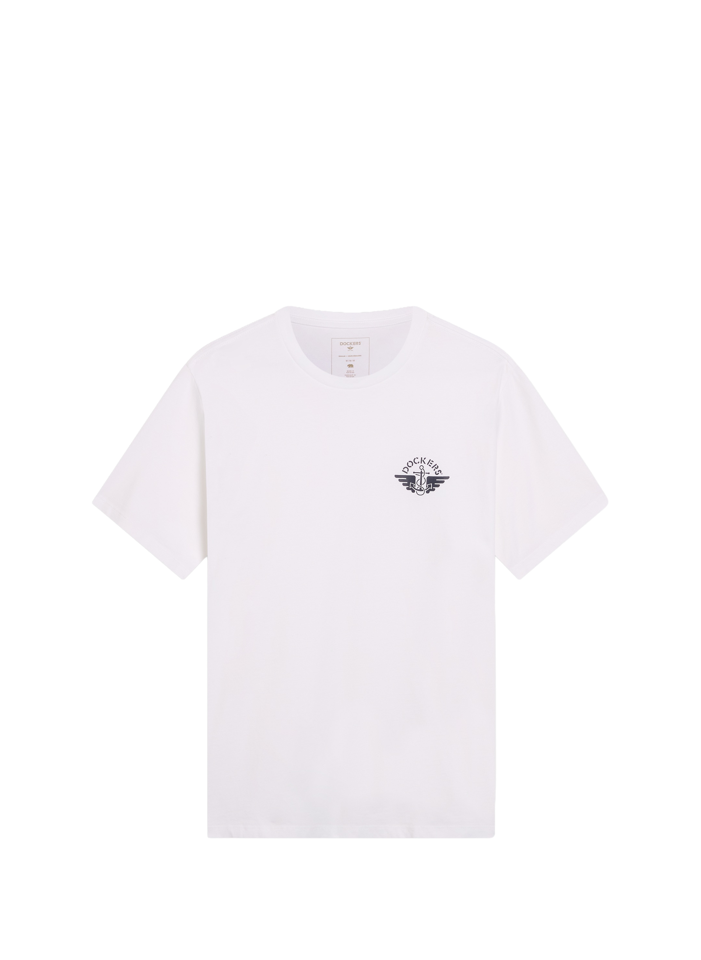 T-shirt droit à logo en coton DOCKERS Blanc