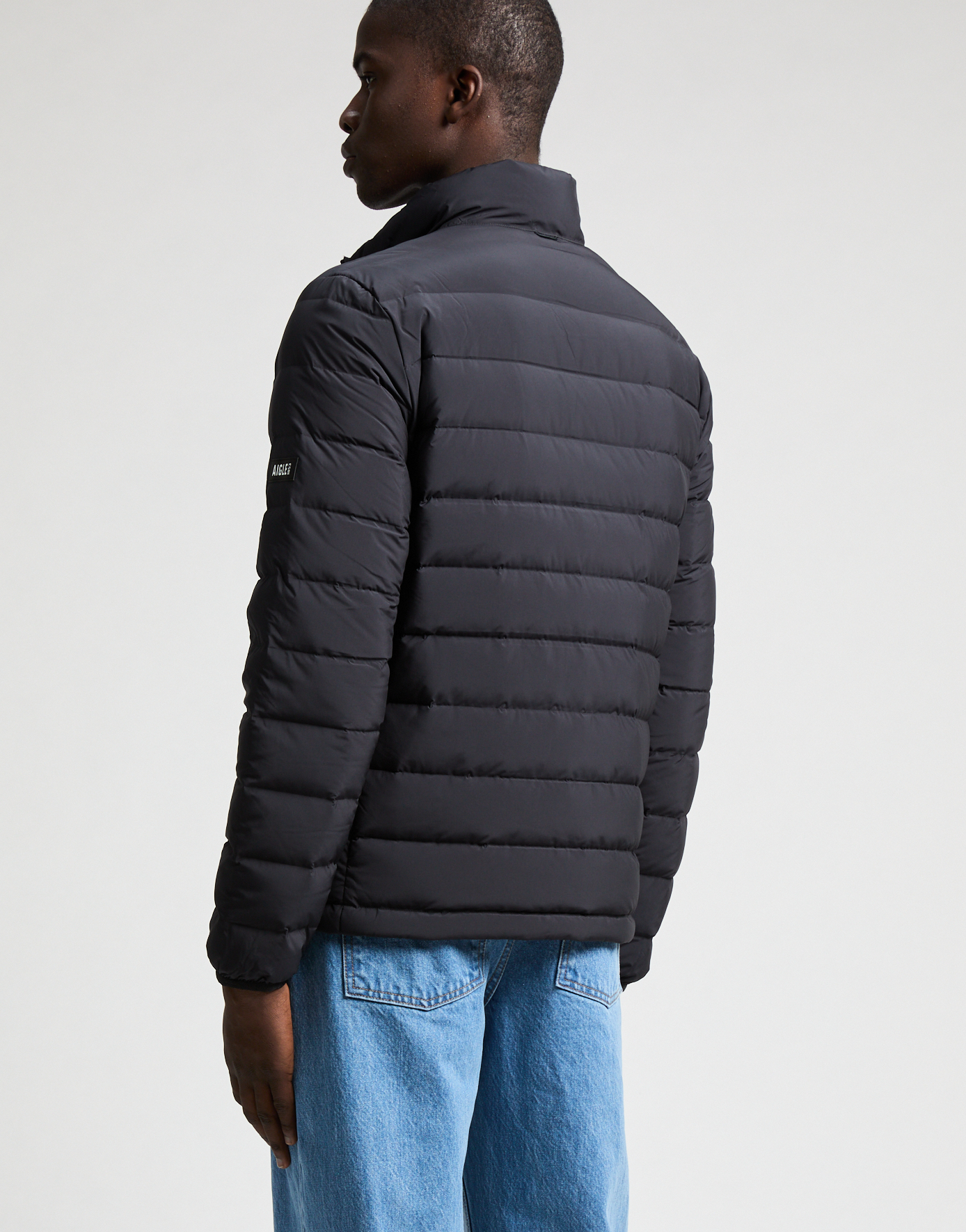 Piumino trapuntato con colletto alto AIGLE Nero