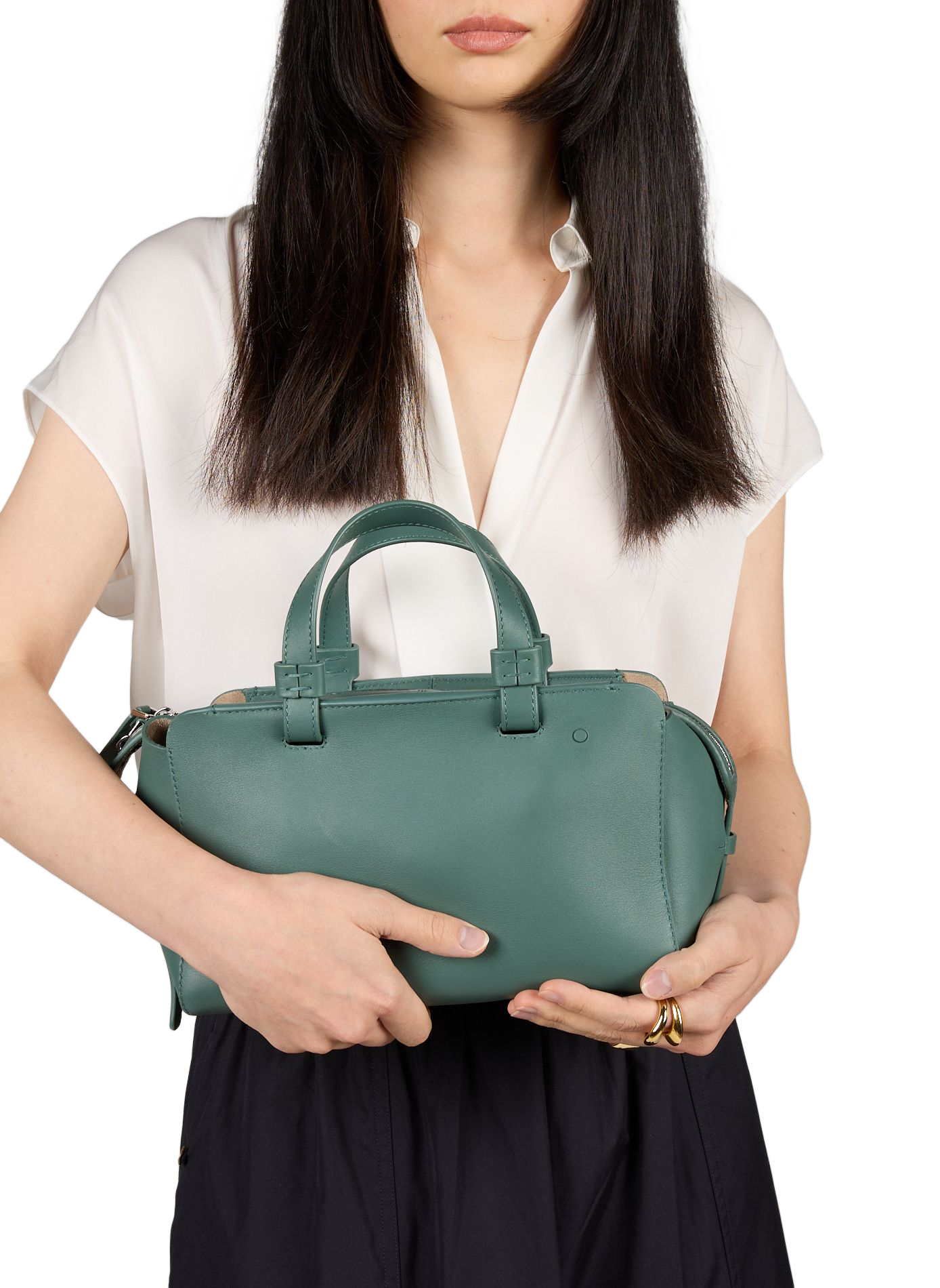 Sac à main en cuir  BONASTRE Vert