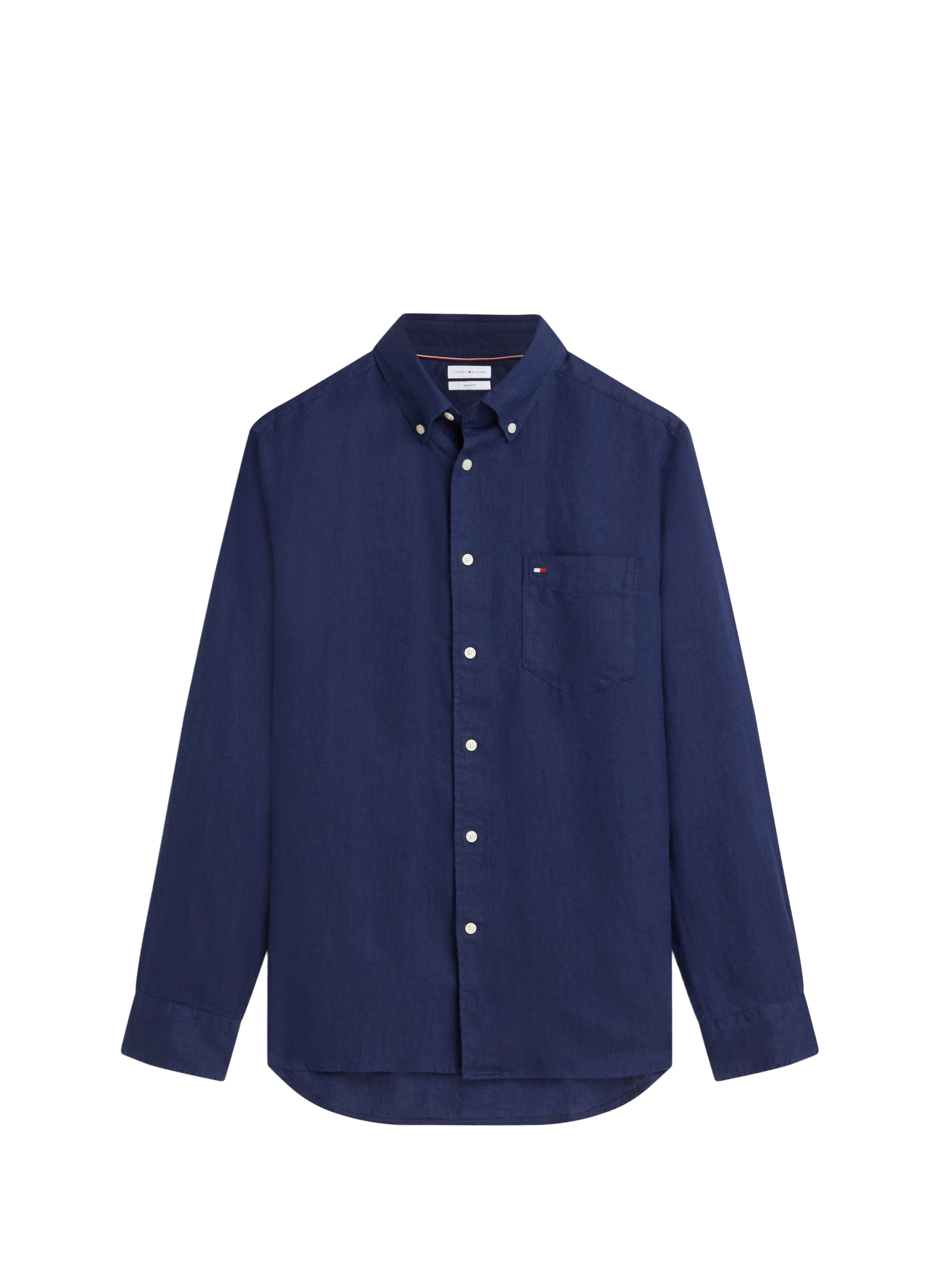 Regular linen shirt TOMMY HILFIGER Blue