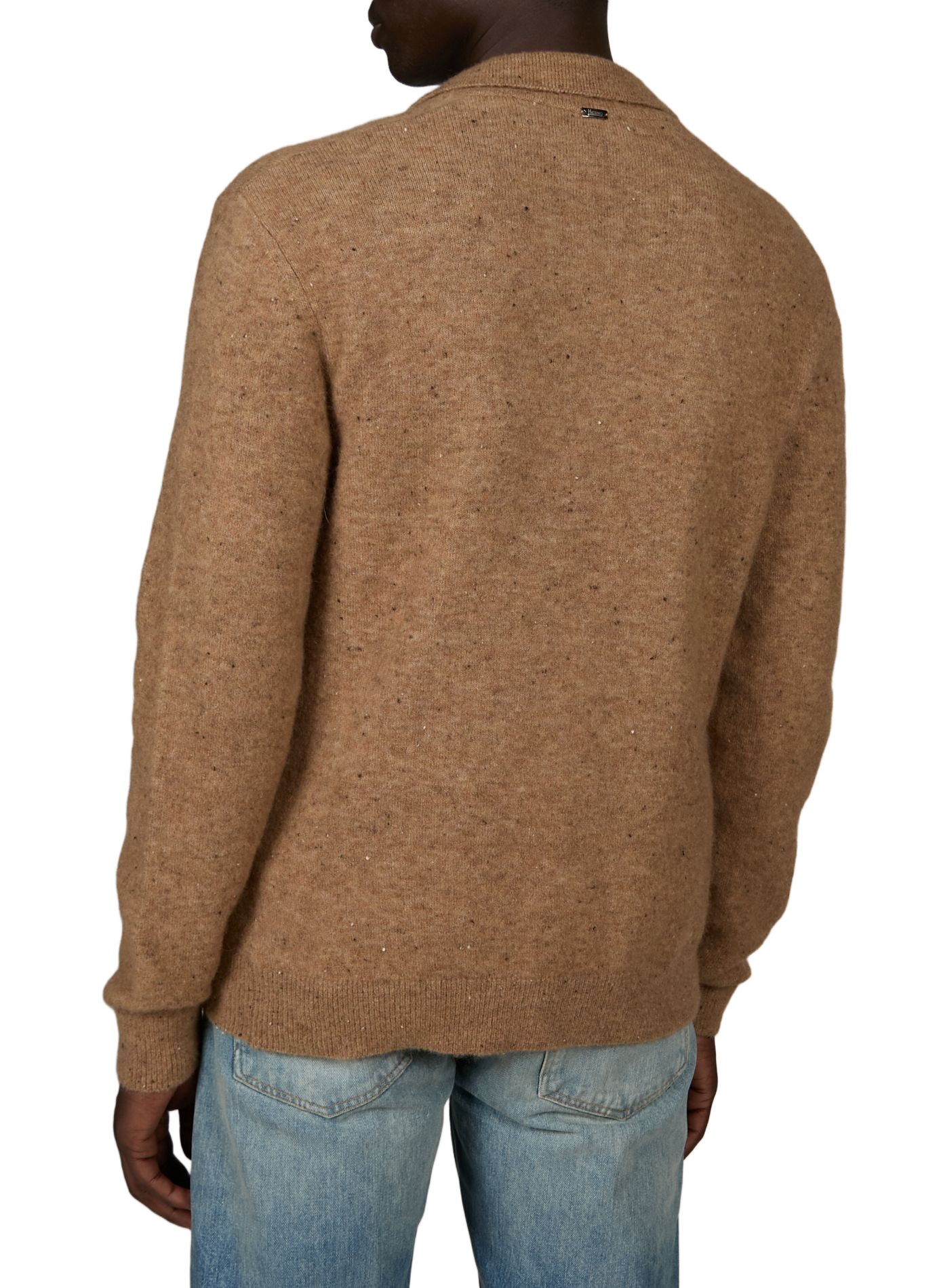 Long-sleeved alpaca blend sweater HERNO Brown