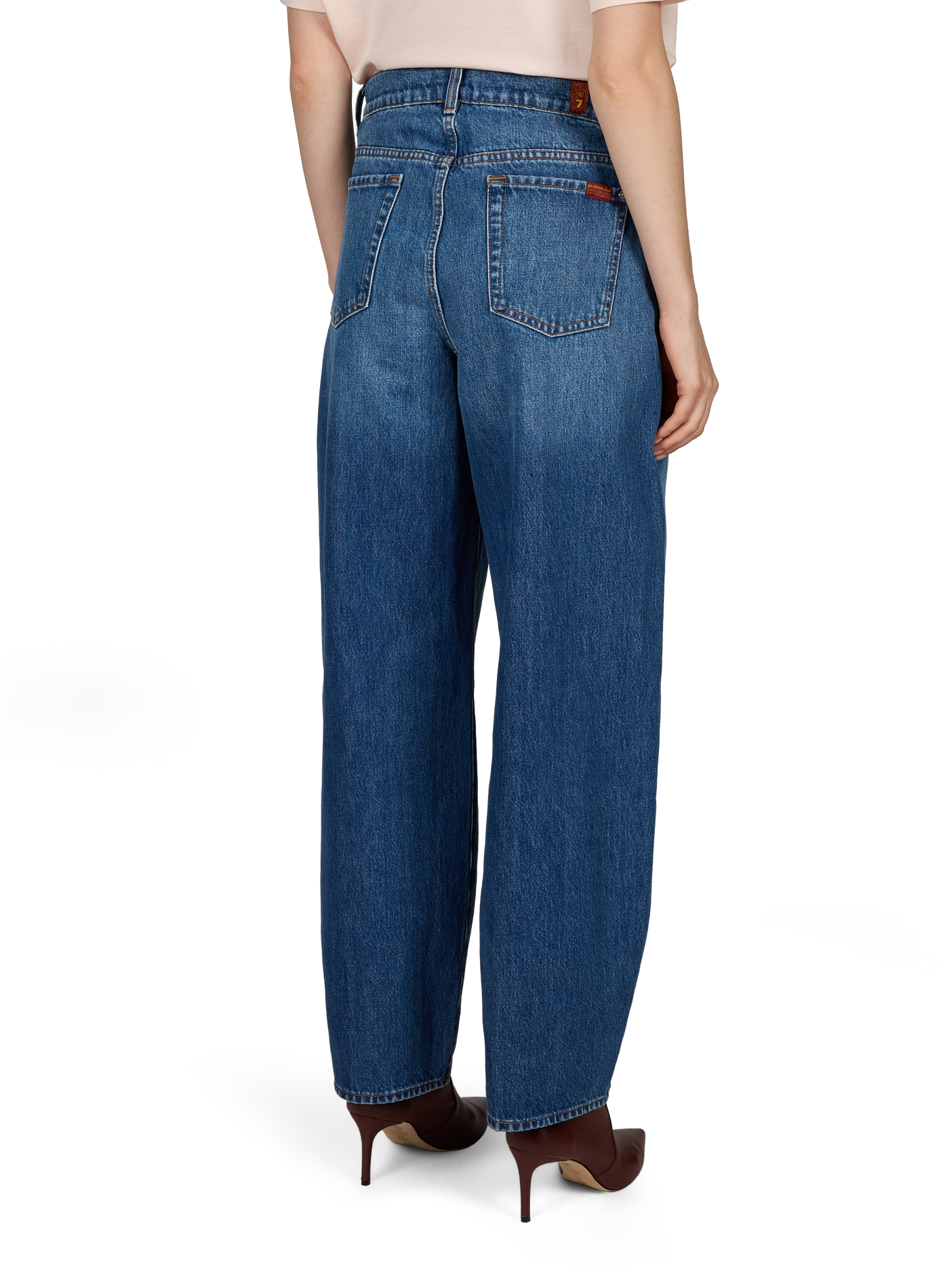 Ballonjeans aus Baumwolle 7 FOR ALL MANKIND Blau