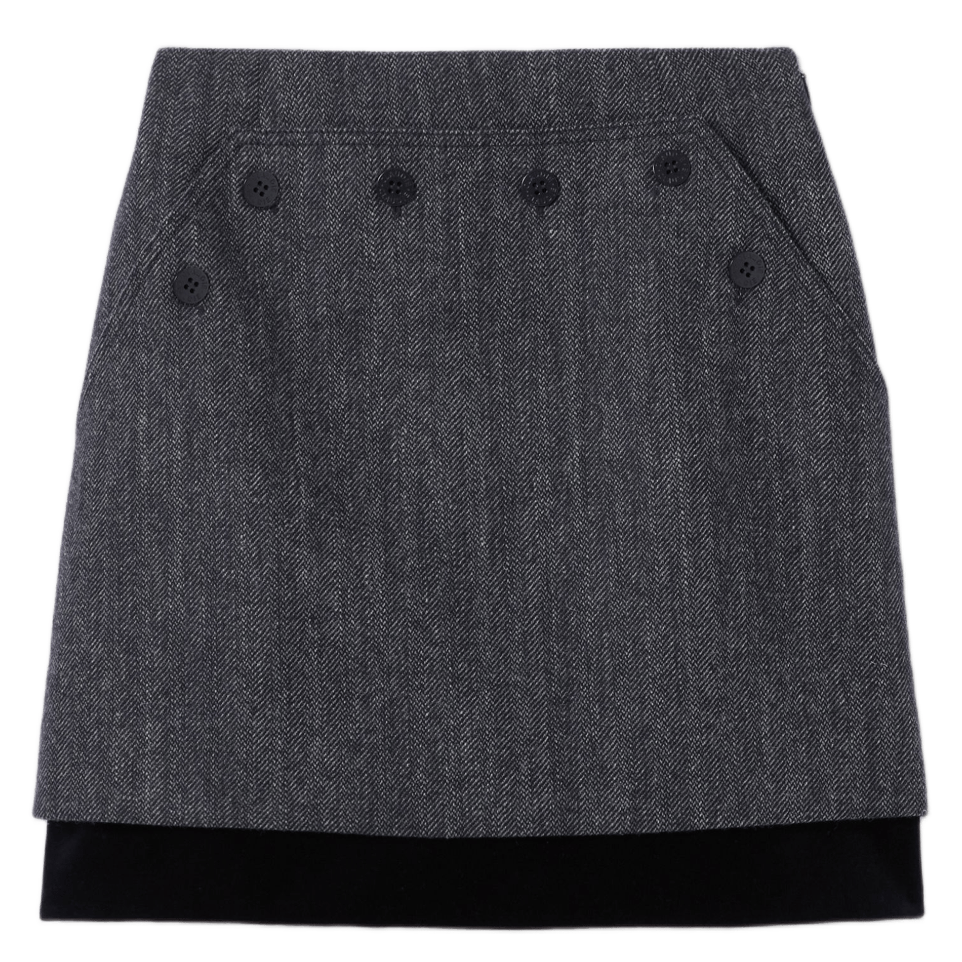 Jupe droite en laine mélangée CLAUDIE PIERLOT Multicolore