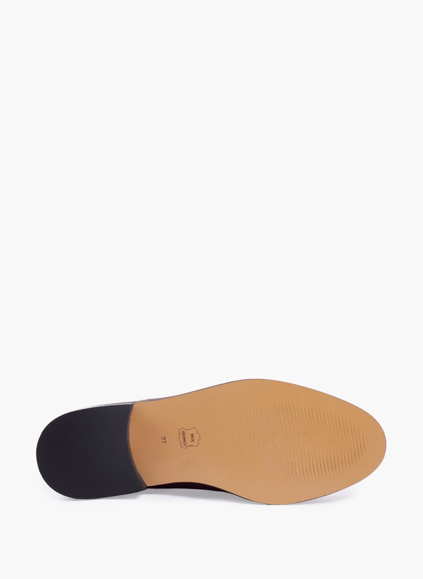 Mocassins cuir clouté JULES & JENN Rouge