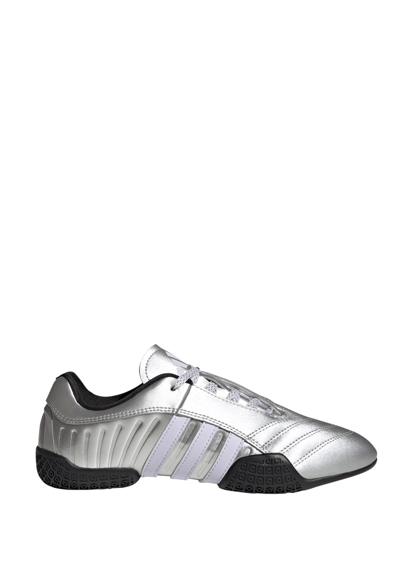 Baskets Taekwondo en cuir mélangé ADIDAS Argent