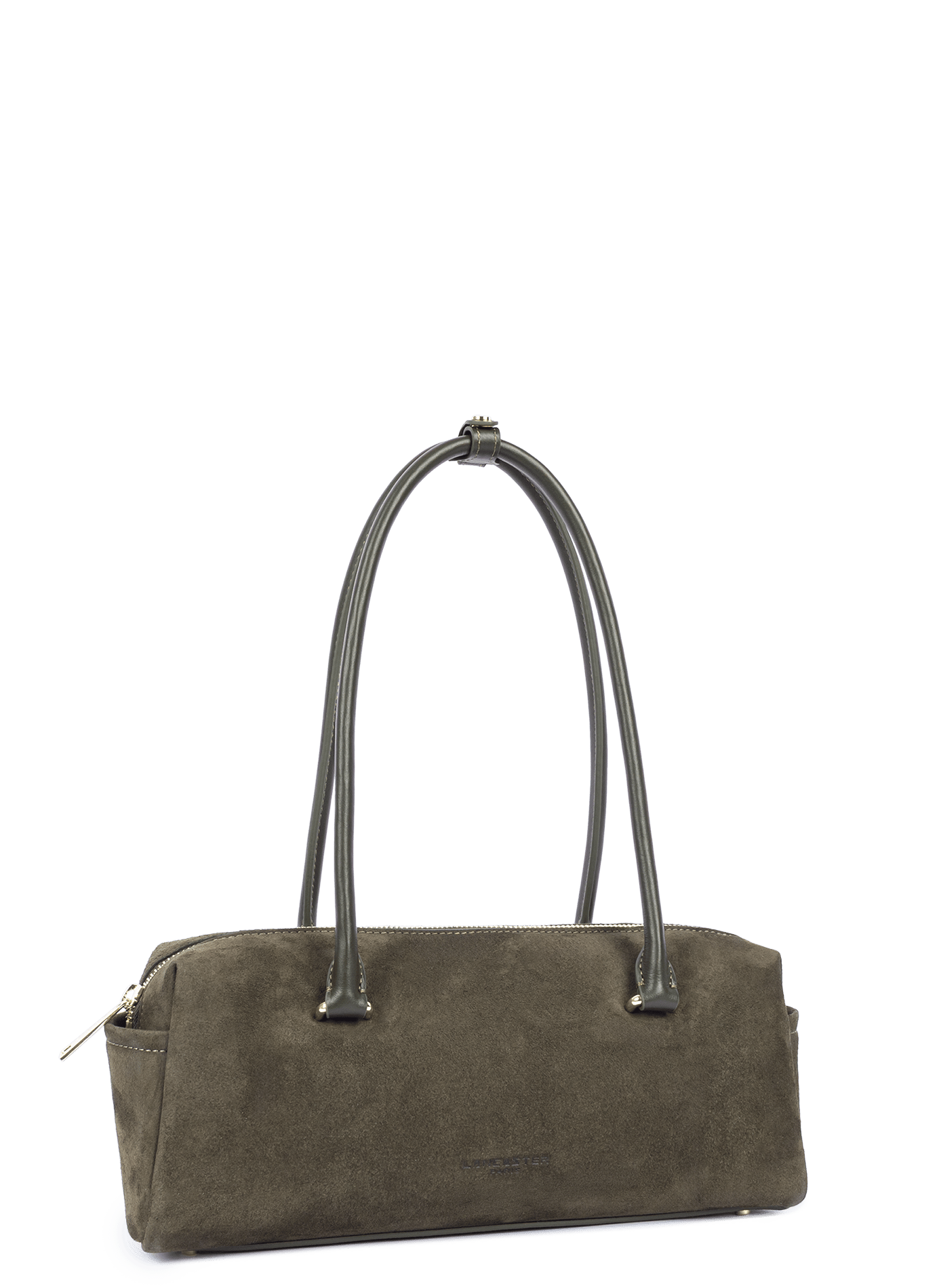 Sac rectangle - suède cube LANCASTER Kaki