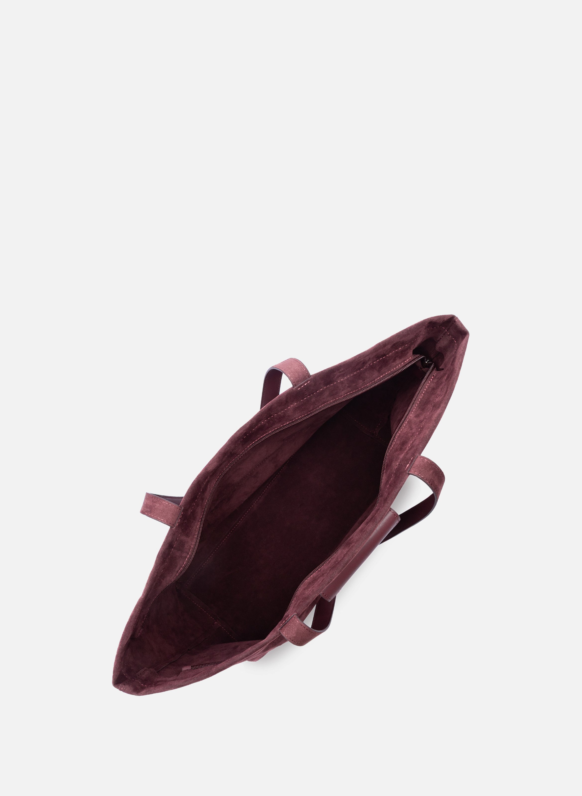 Grand sac cabas épaule - suédine kba LANCASTER Rouge