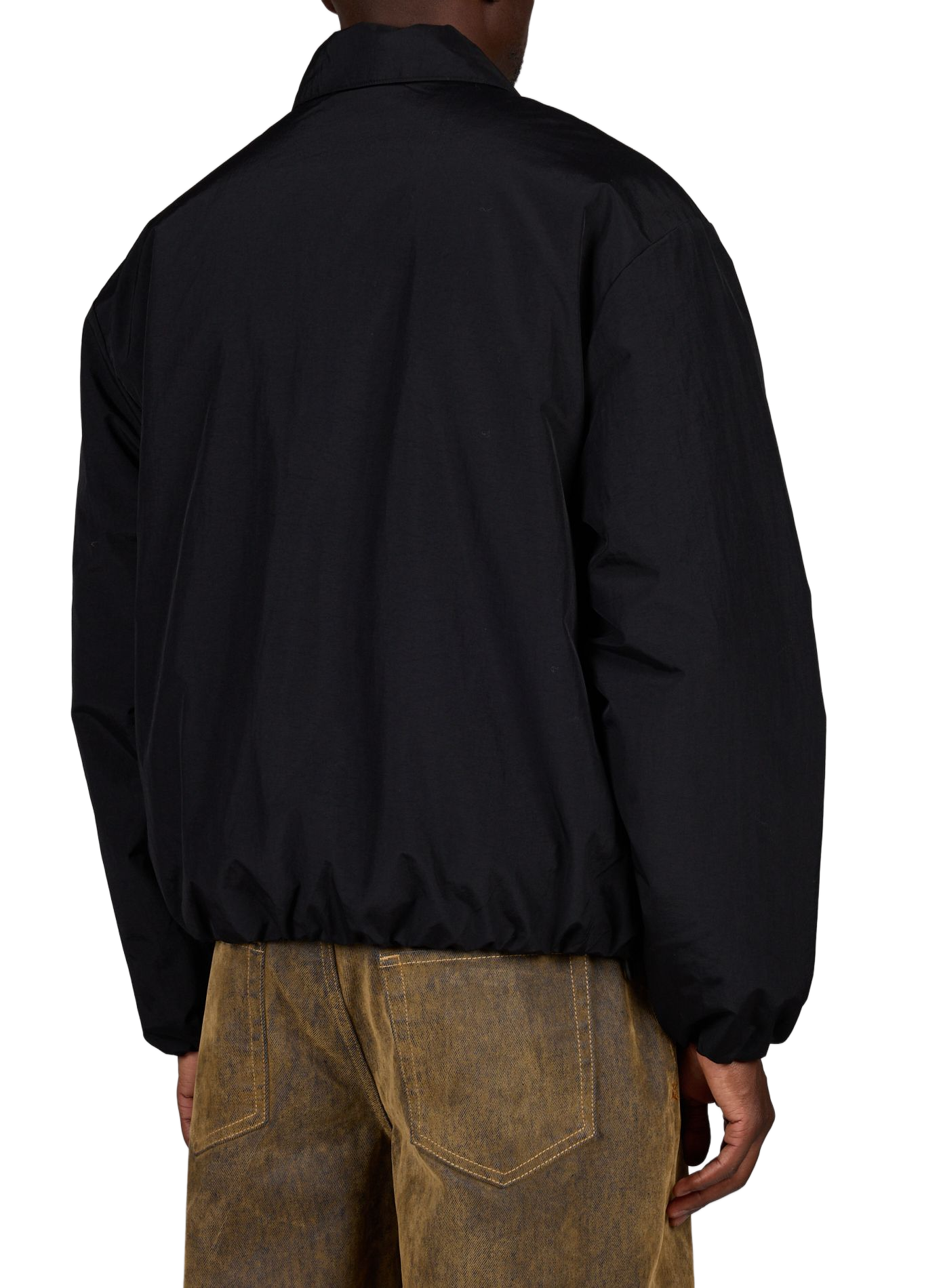 Solid color jacket with lapel collar CARHARTT WIP Black