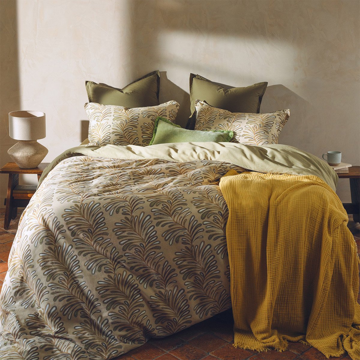 Desforges Desforges Drap housse en satin de coton l...