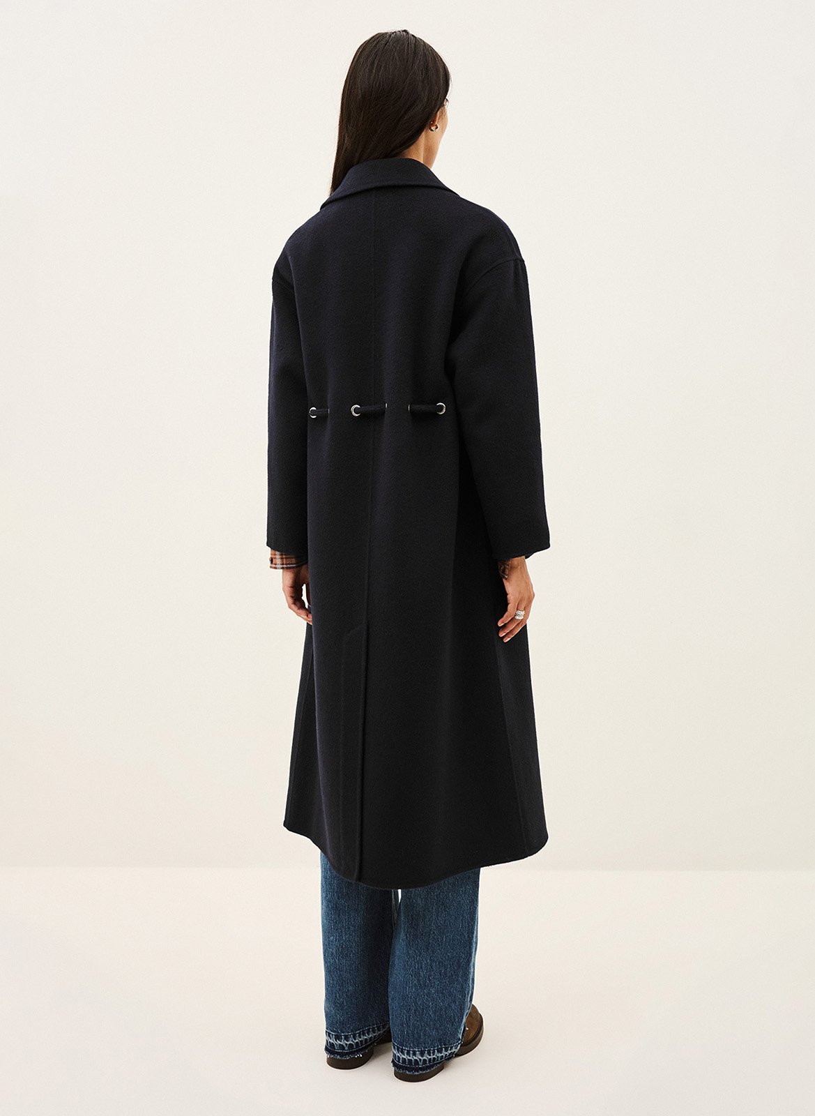 Manteau cintré en laine mélangée kate | Bleu BA&SH Femme