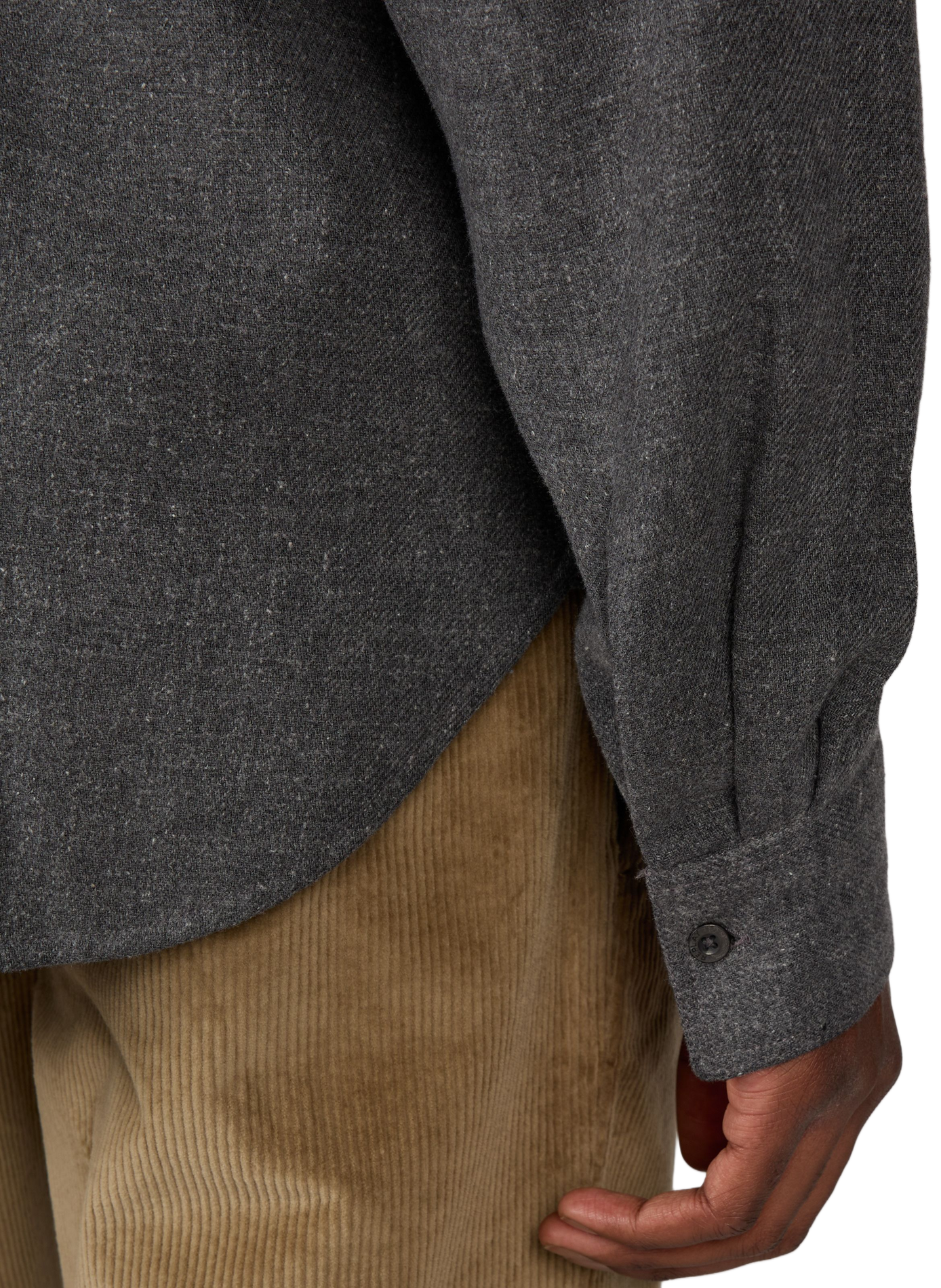 Straight cotton shirt REPLAY Beige