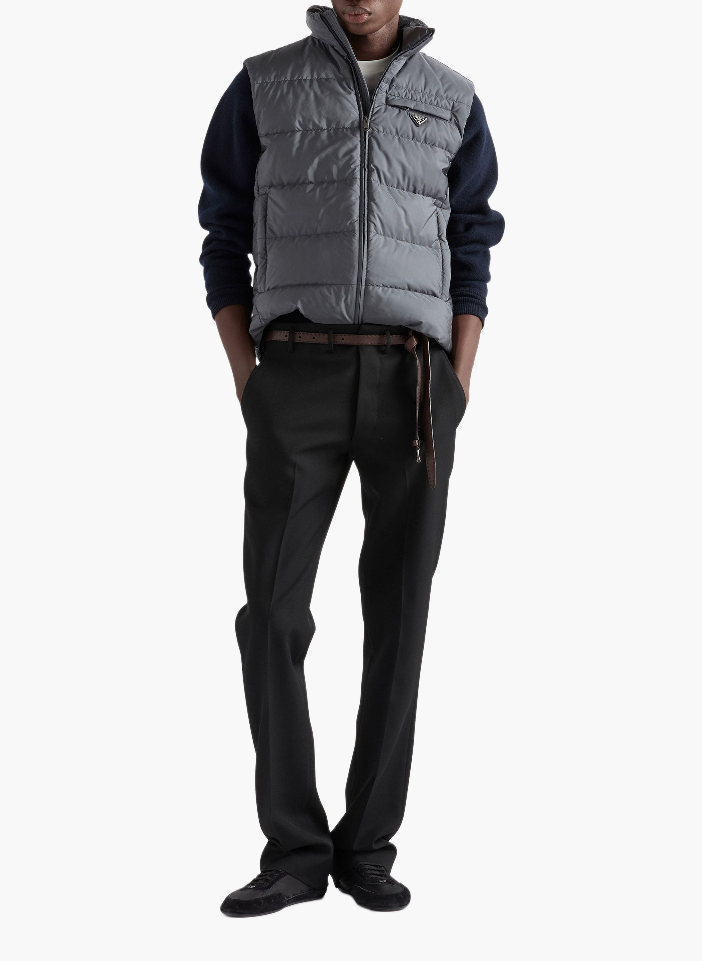 Veste en re-nylon PRADA Gris