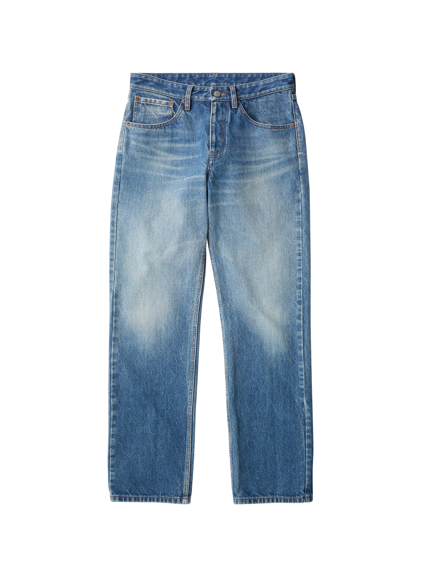 Jean droit en coton MAISON MARGIELA Bleu