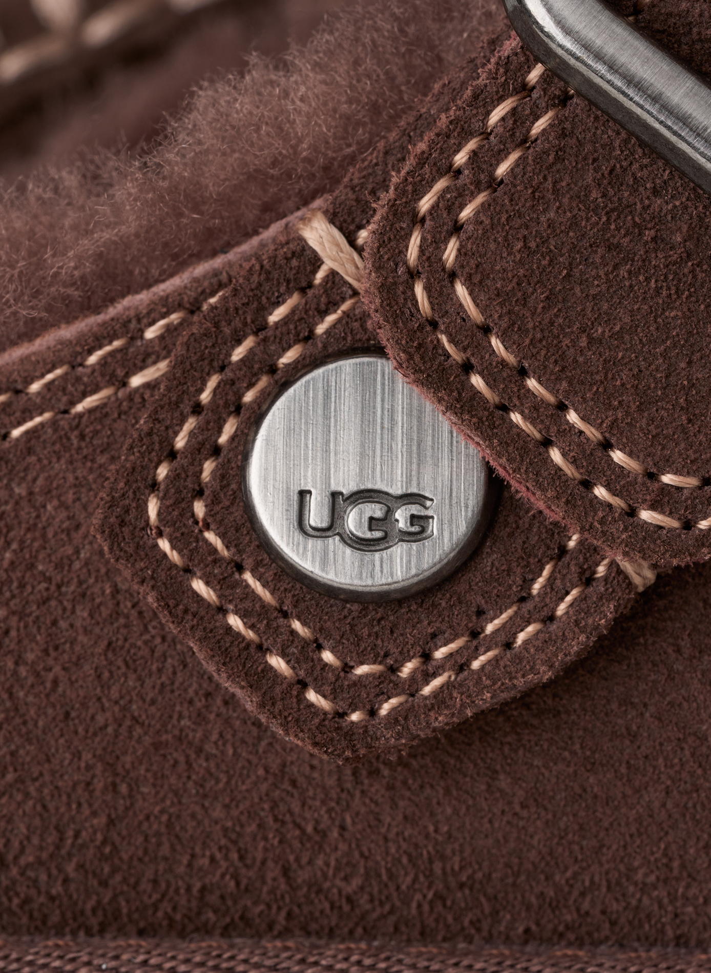 Sabots Goldenstar Evelina en cuir UGG Marron