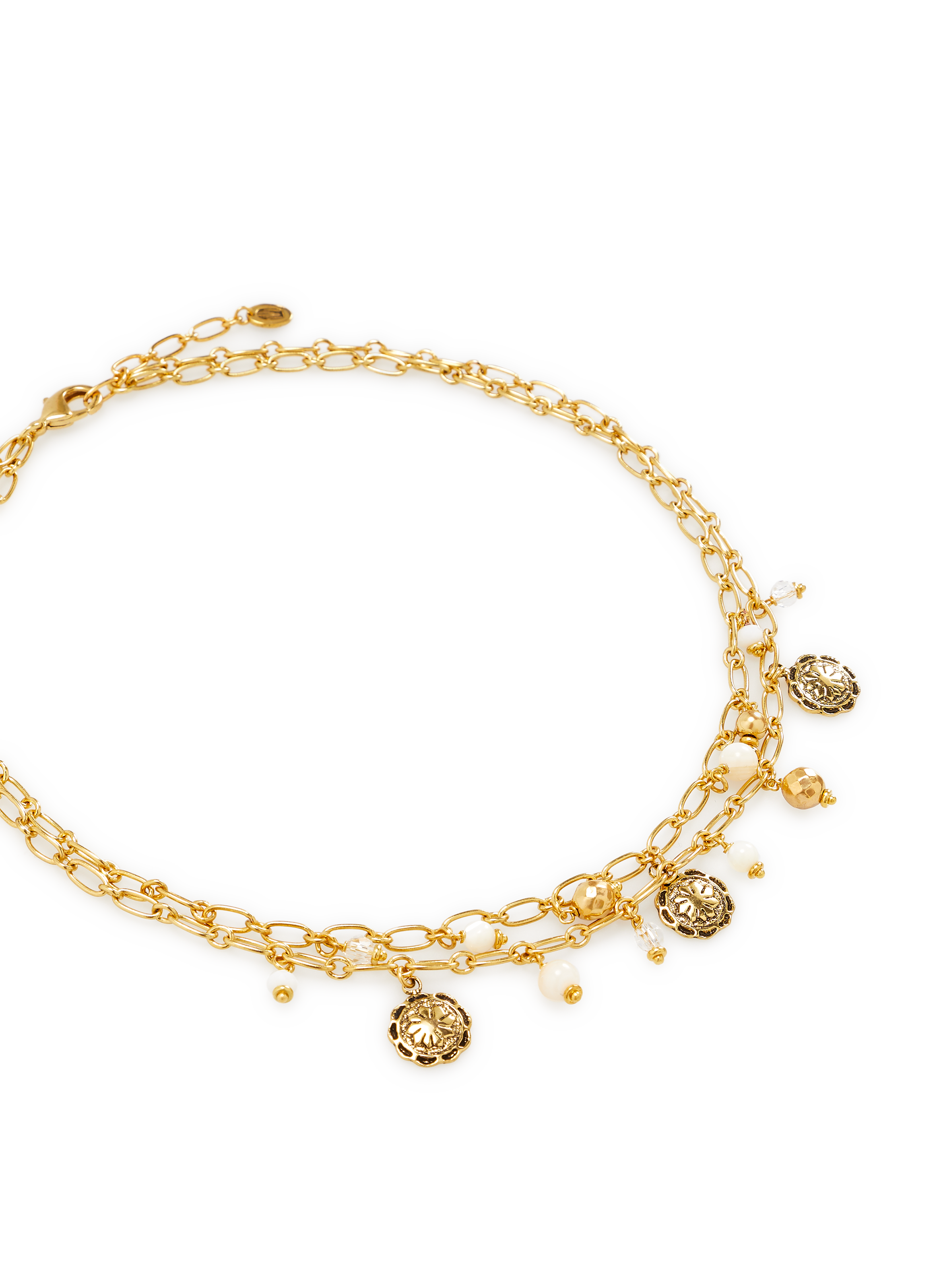 Collier double rang Amazon