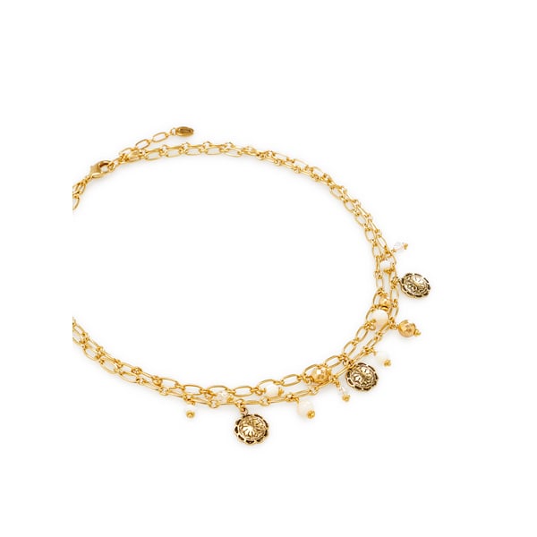 Collier double rang Amazon