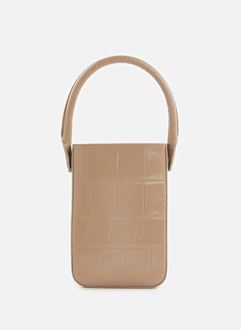 Mini Note bag in leather BeigeBY FAR 