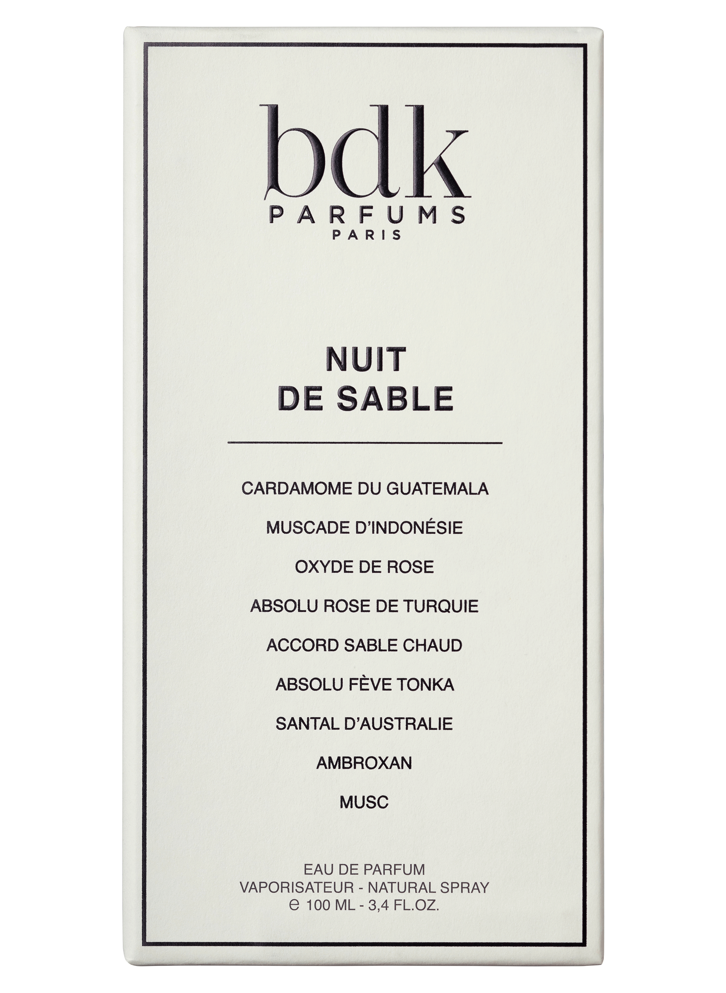 Nuit de Sable eau de parfum BDK PARFUMS No color