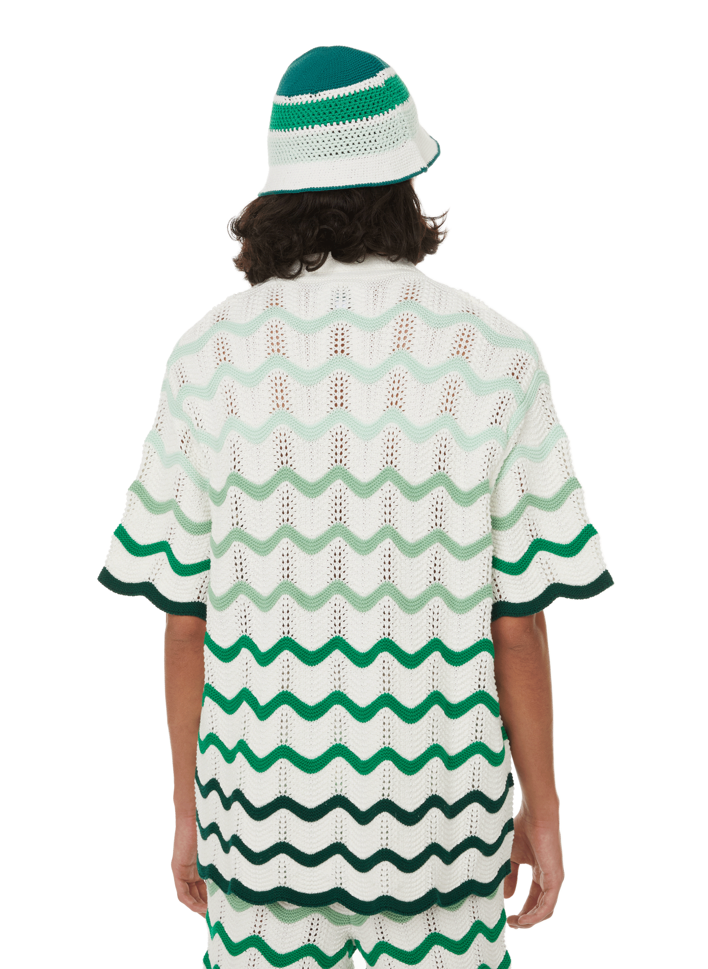 Ensemble Chemise Et Short En Coton Rayé Casablanca Taille M – Style Tennis Club