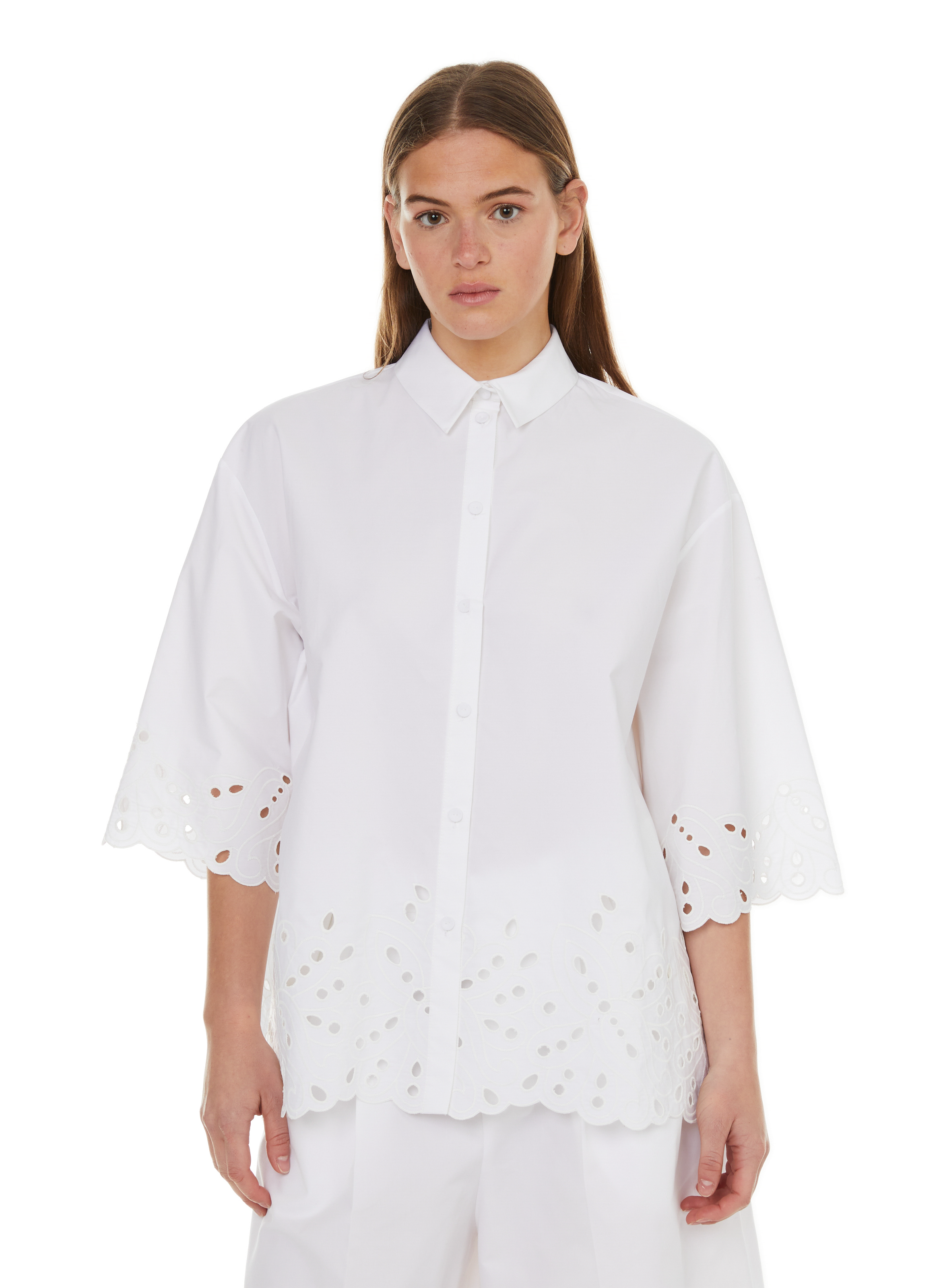CHEMISE AJOURéE EN COTON DICE KAYEK pour FEMME
