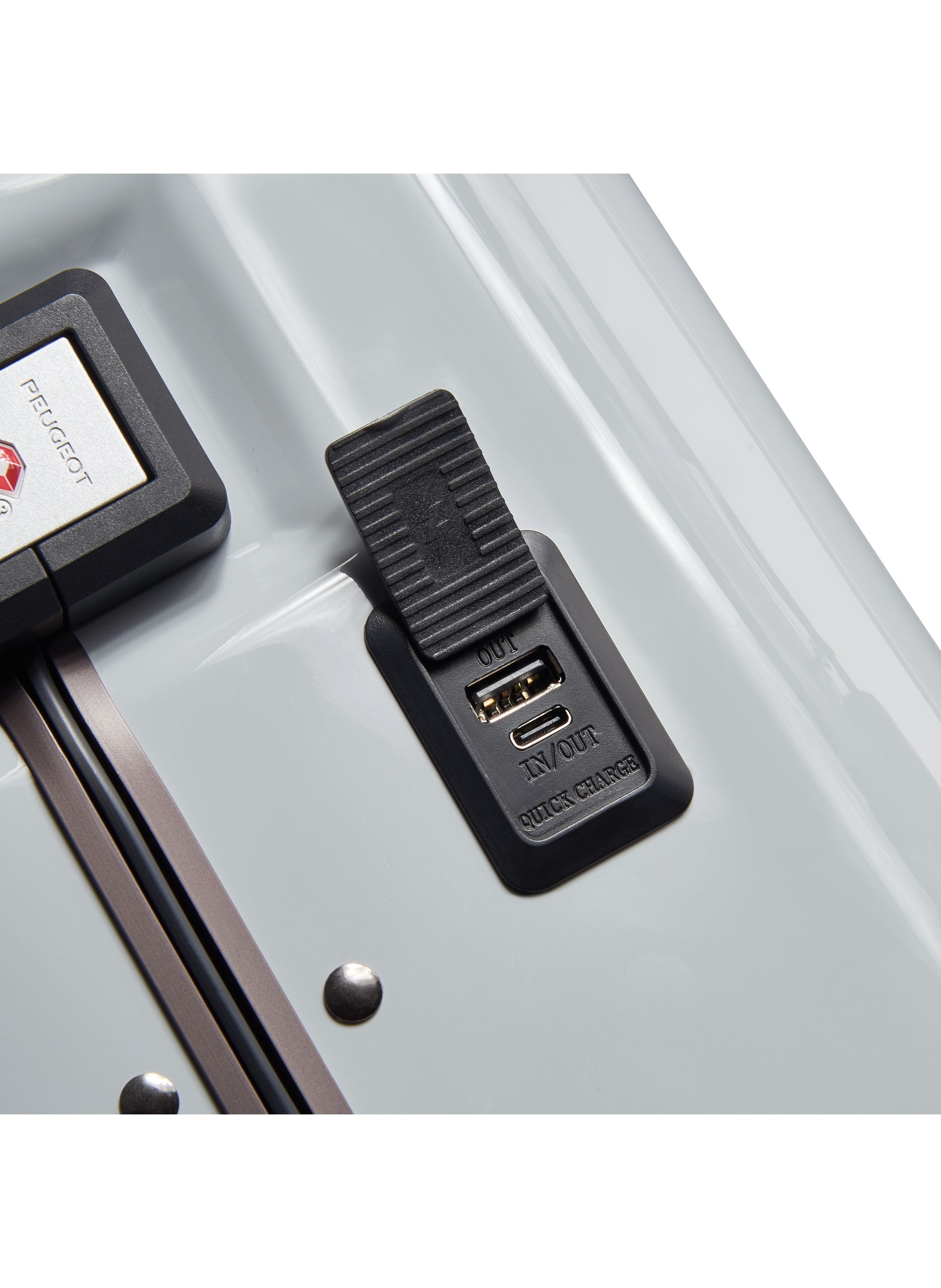 Valise cabine rigide taille s - peugeot voyages PEUGEOT VOYAGES Gris