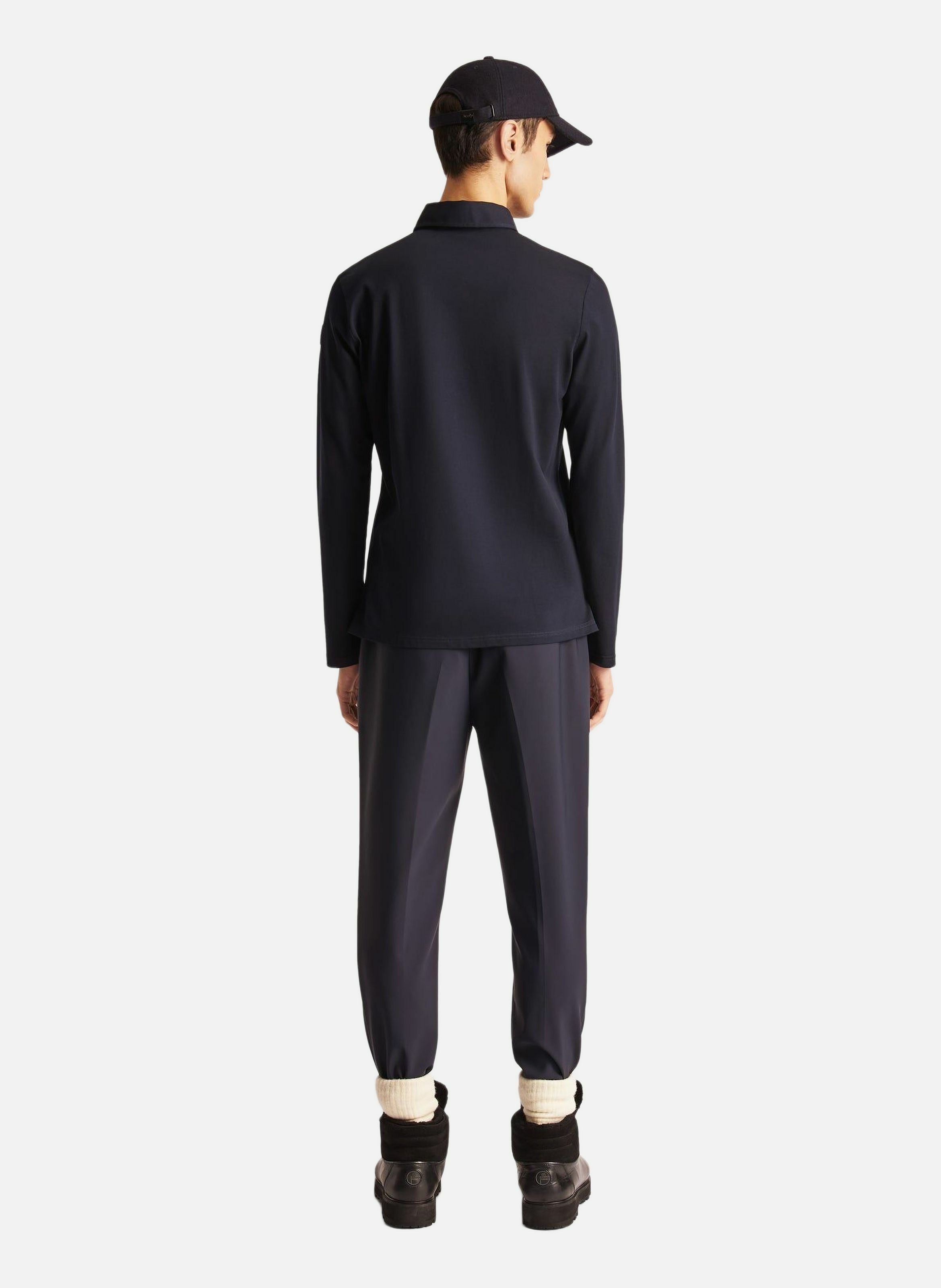 Polo manches longues giorgio col tailleur coupe regular FUSALP Bleu