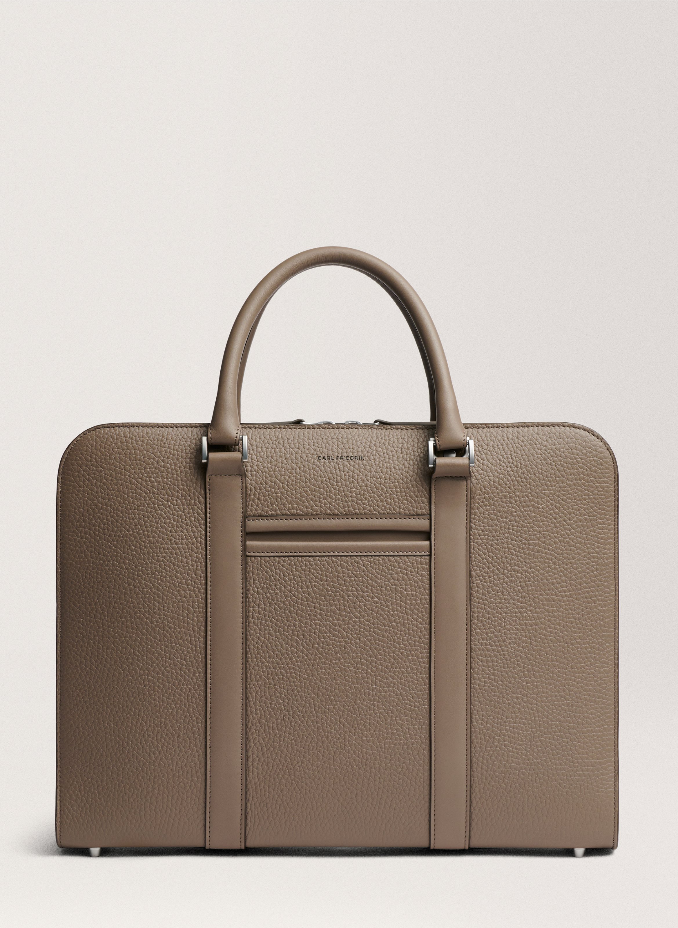 Porte-documents 'Palissy Briefcase' en cuir grainé CARL FRIEDRIK Gris