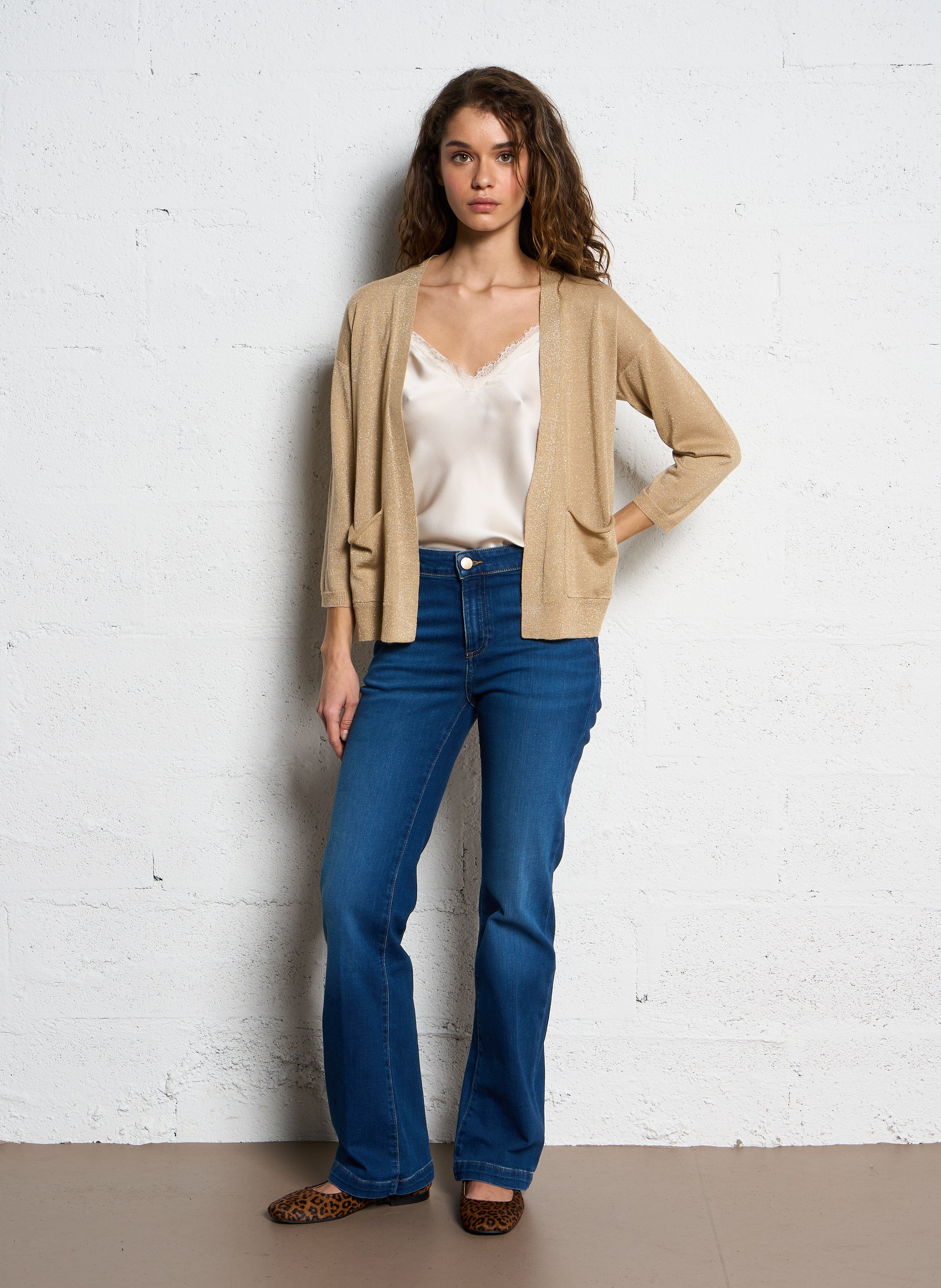 Jean droit en coton mélangé ninon MAISON 123 Bleu