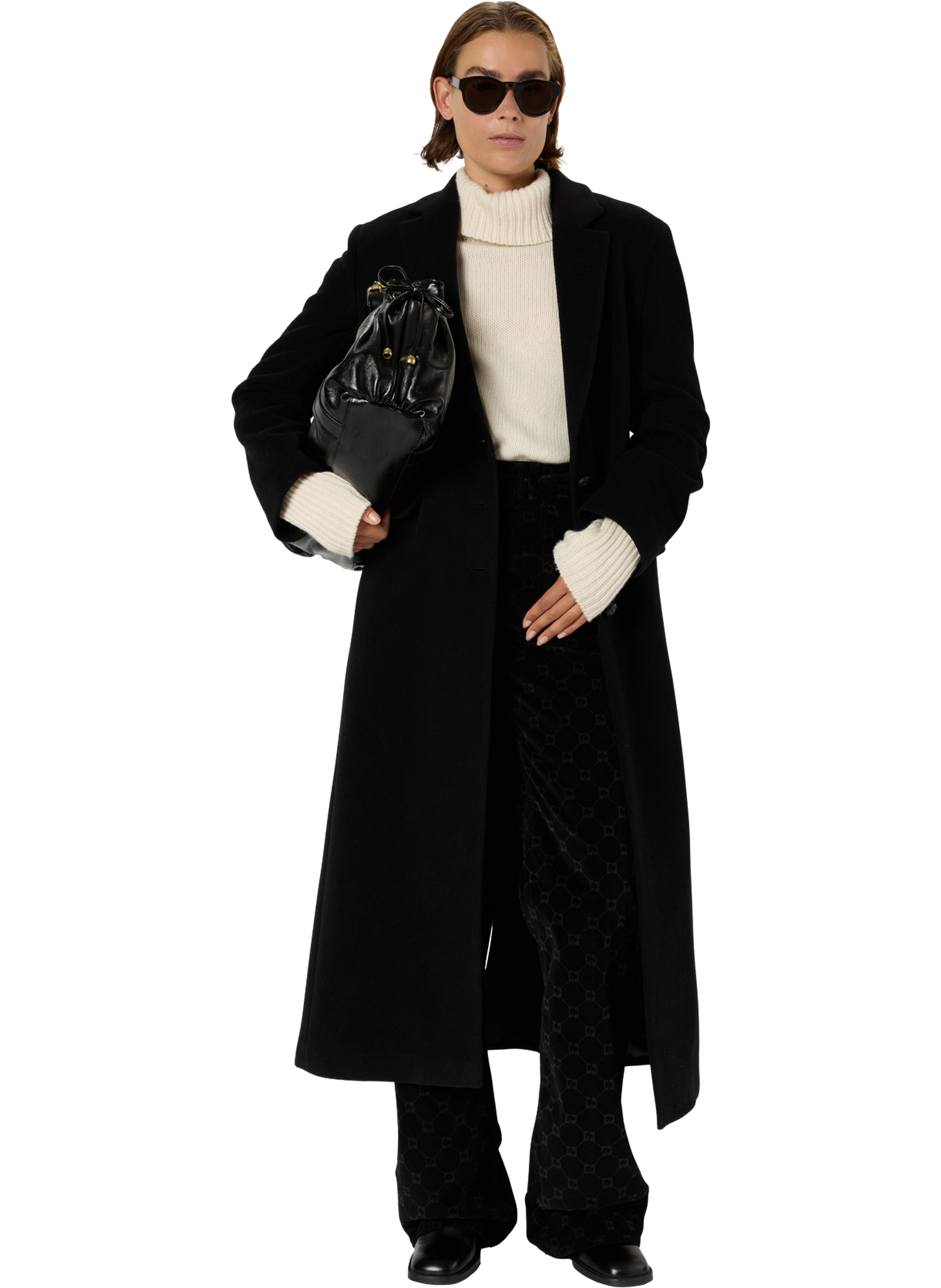 Manteau long et droit - meli GERARD DAREL Noir