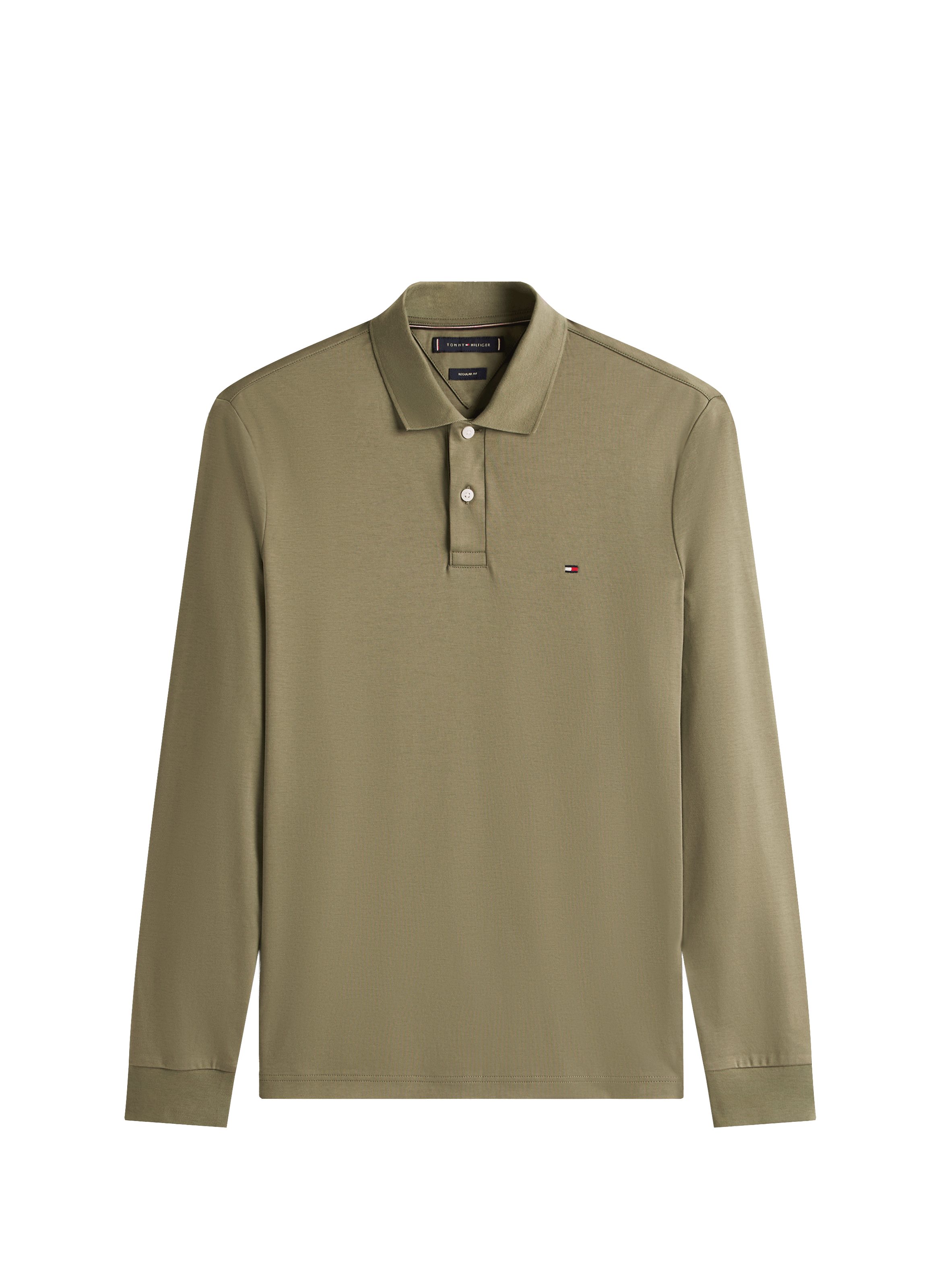 Long sleeve polo shirt TOMMY HILFIGER Green