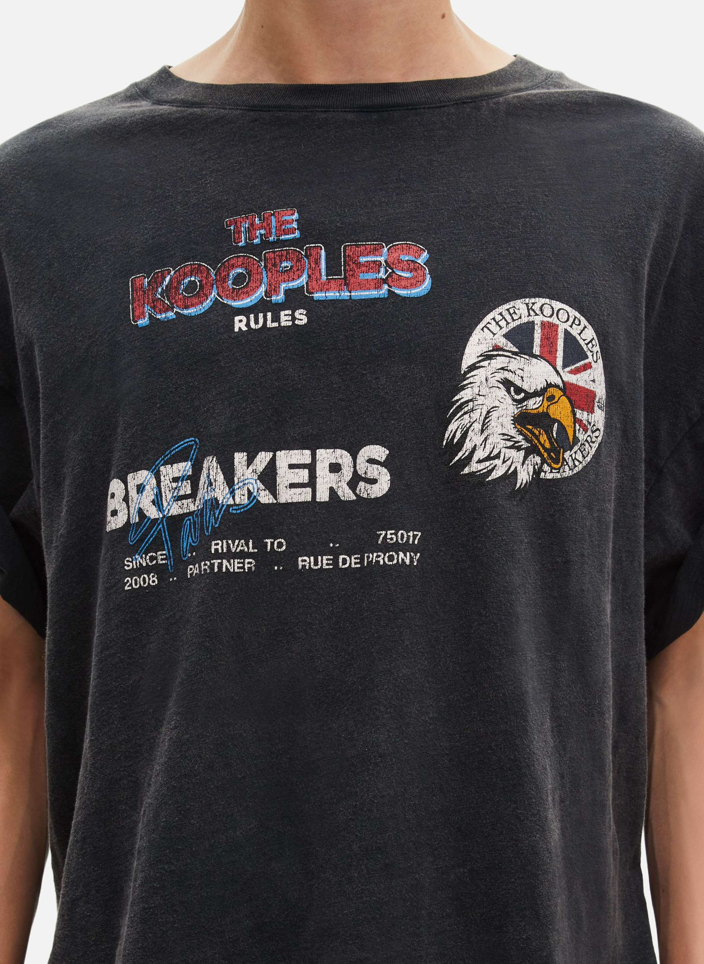 T-shirt avec sérigraphie 'rules breakers' THE KOOPLES Noir