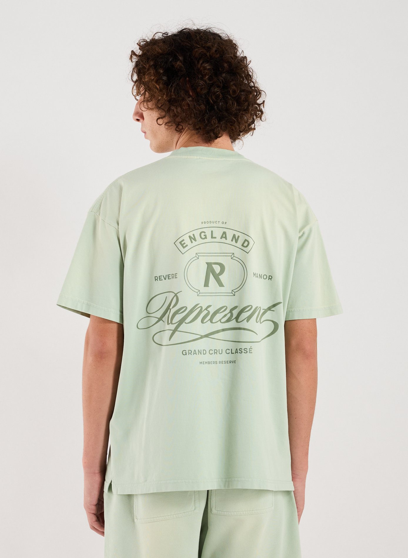 Cotton round-neck T-shirt REPRESENT Green