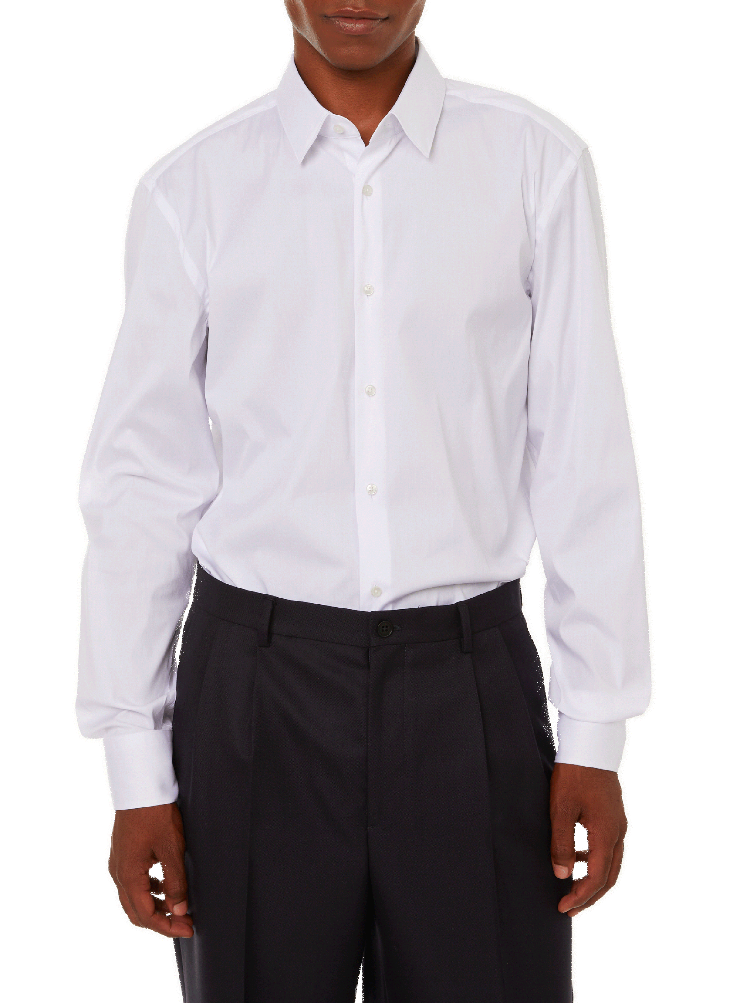 BOSS Cotton shirt White