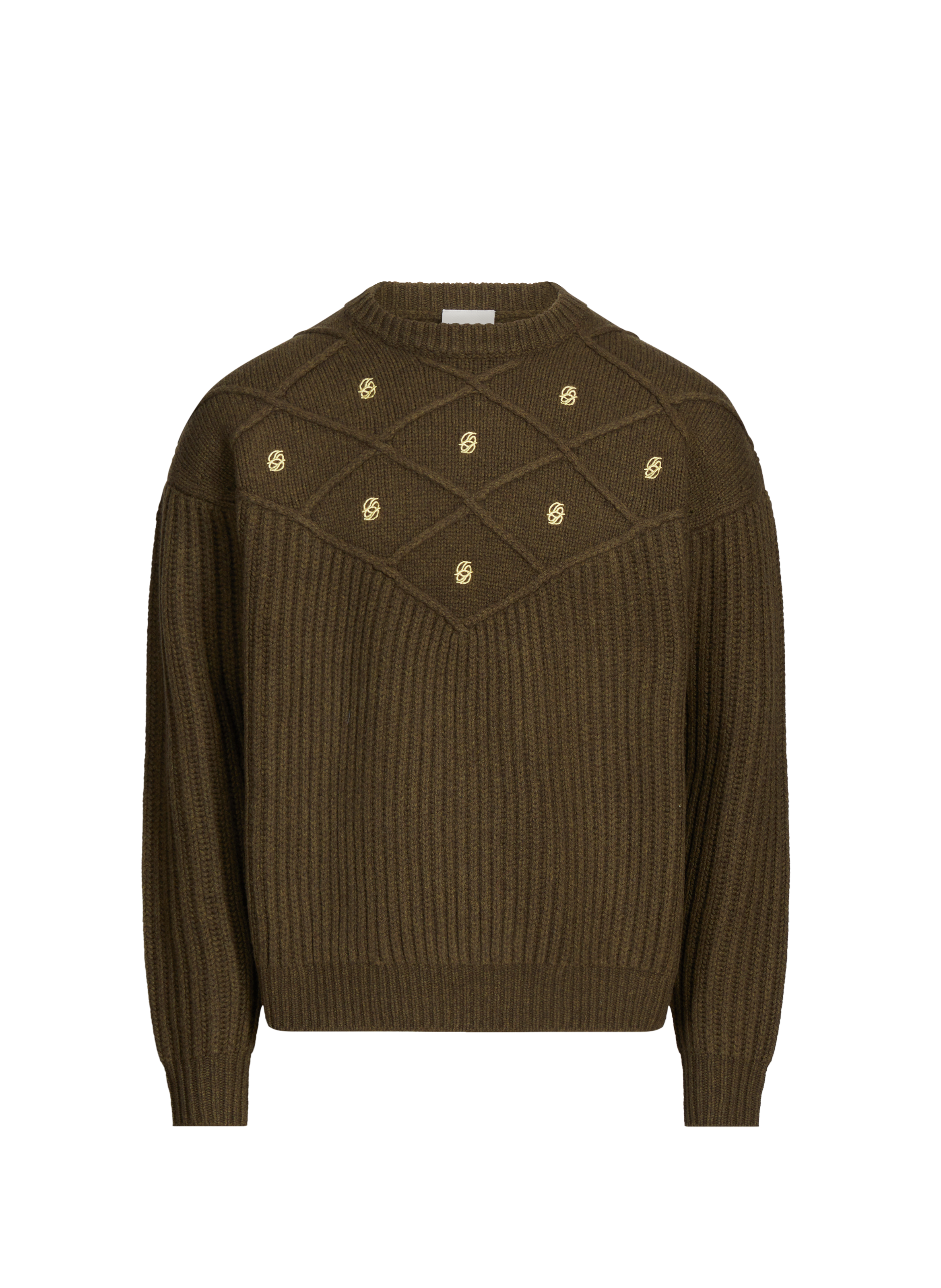 DROLE DE MONSIEUR Crew-neck jumper Khaki