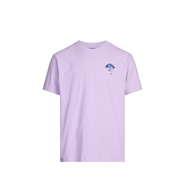 T-shirt Skating à manches courtes en coton Violet XS Male