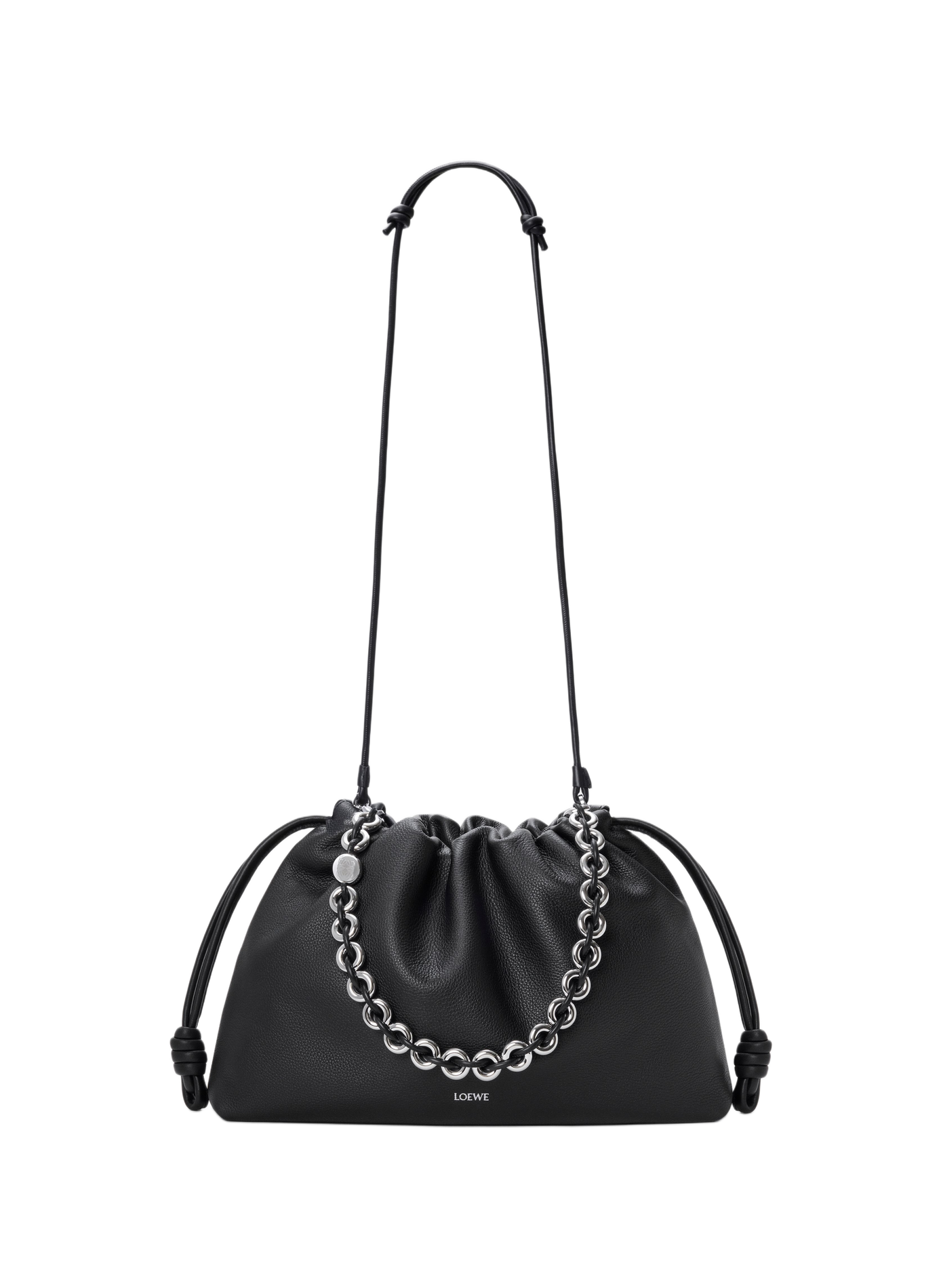 Grand Flamenco purse en cuir de veau grainé LOEWE Noir
