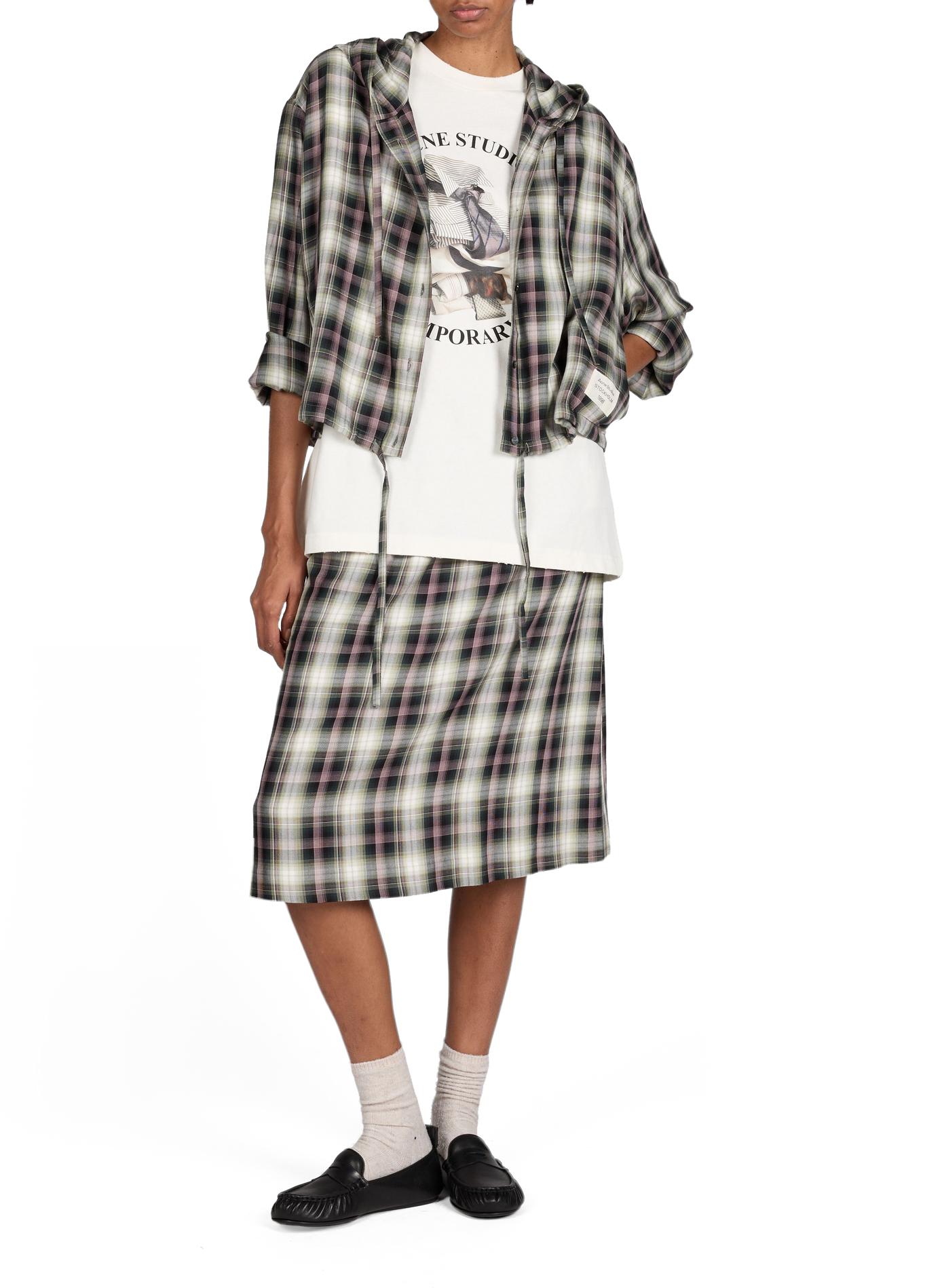 Check midi skirt  ACNE STUDIOS Multicolour