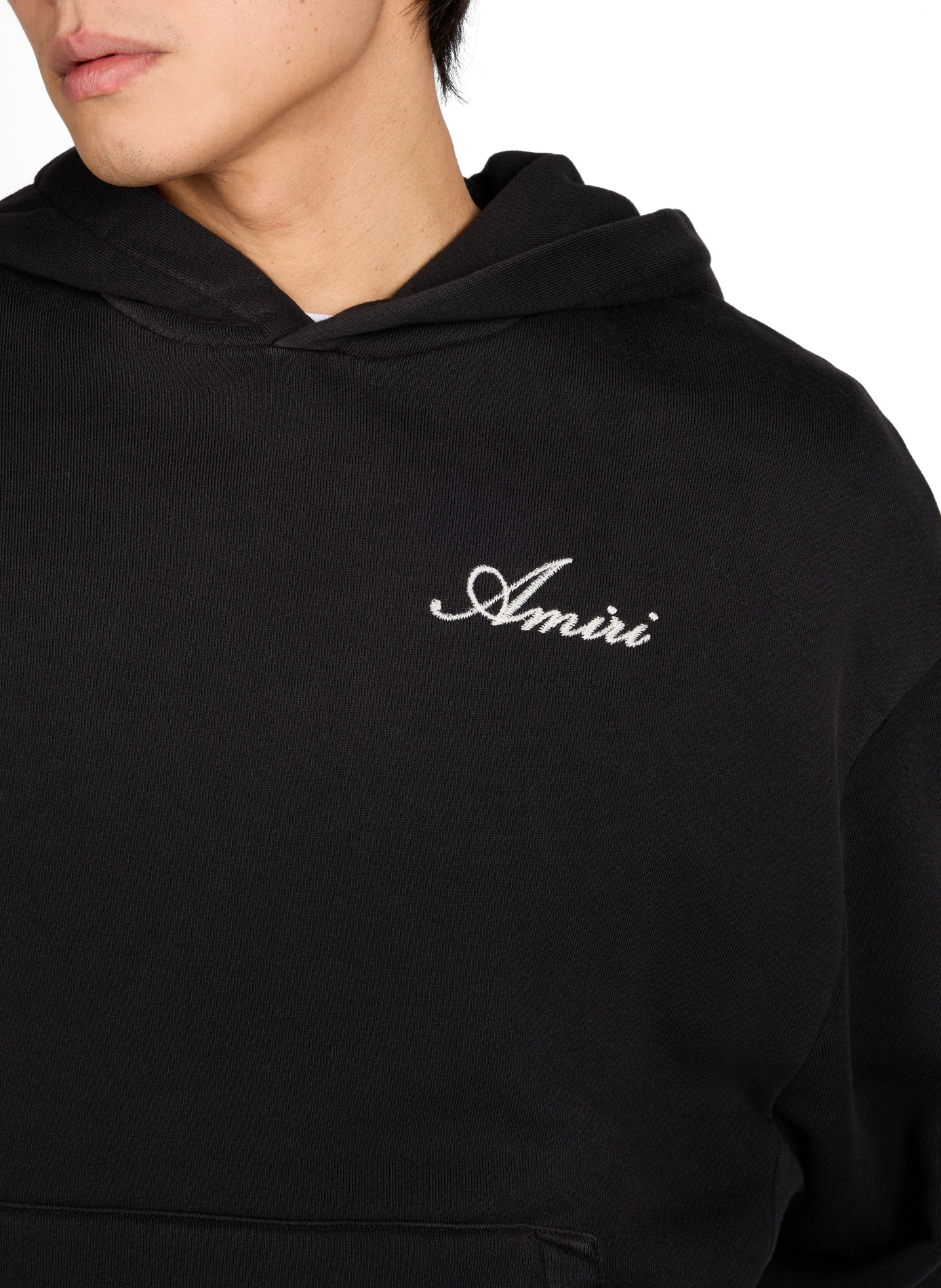 Oversized cotton hoodie AMIRI Black