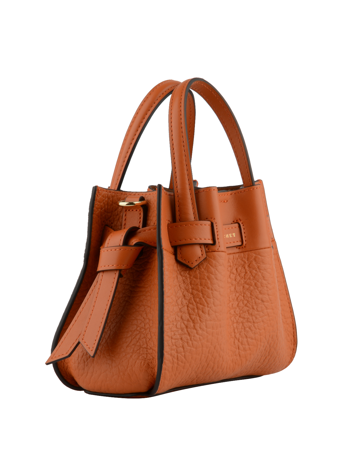 Blossom | Sac à main Nano en cuir de vachette POURCHET Orange