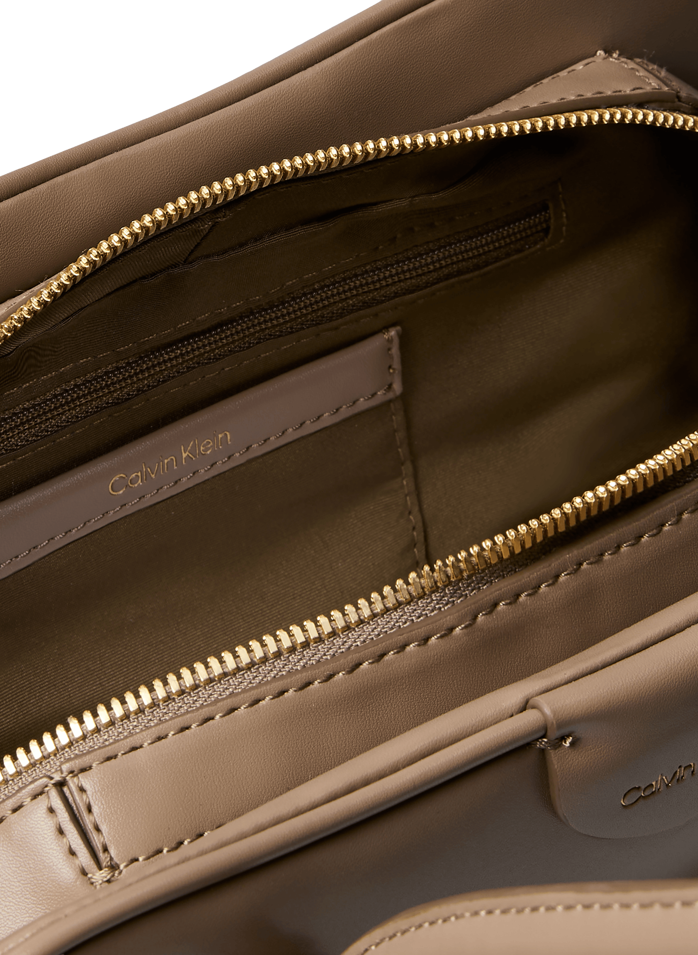 Sac épaule uni CALVIN KLEIN Beige