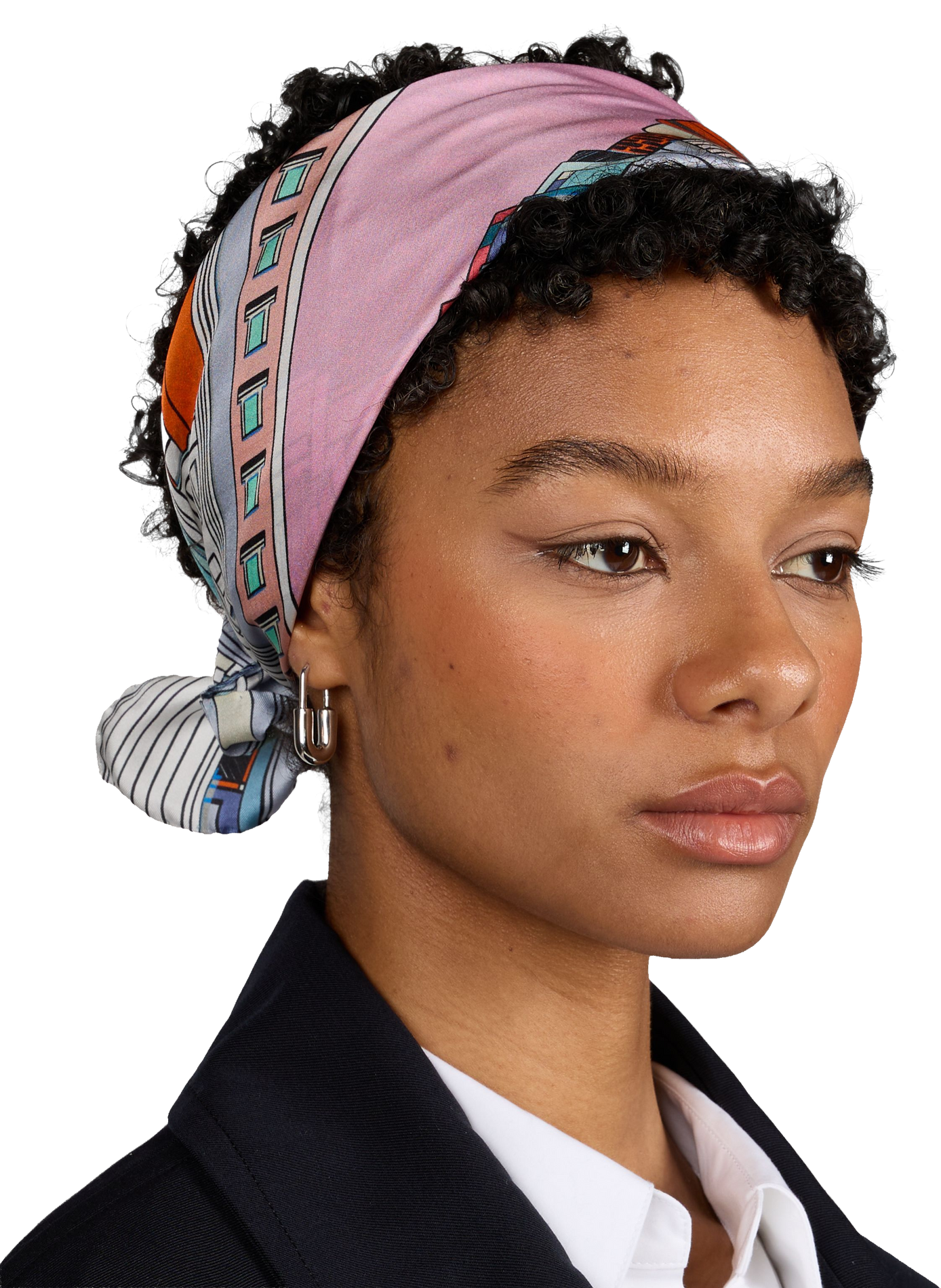 Carré de soie imprimé AU PRINTEMPS PARIS Multicolore