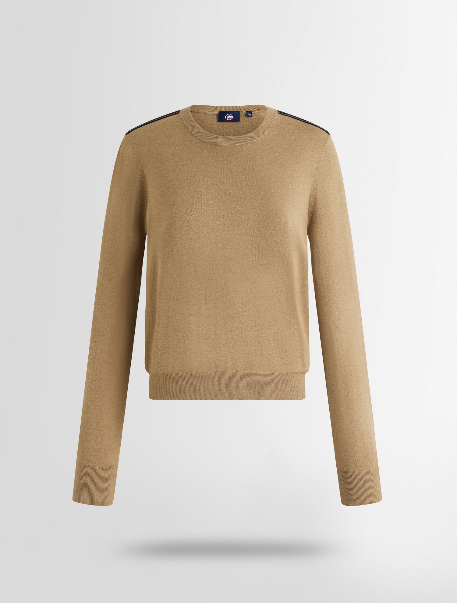 Pull ottavia col rond coupe ajustée FUSALP Beige