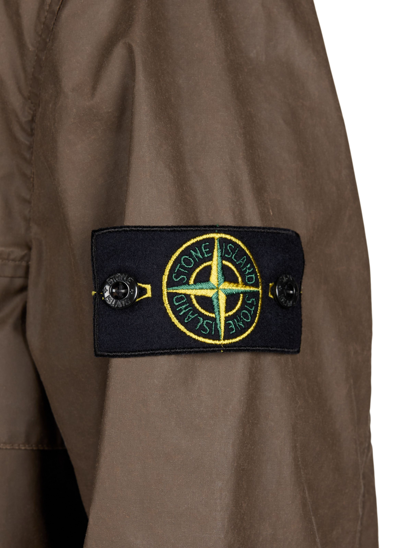 High-neck jacket STONE ISLAND Brown