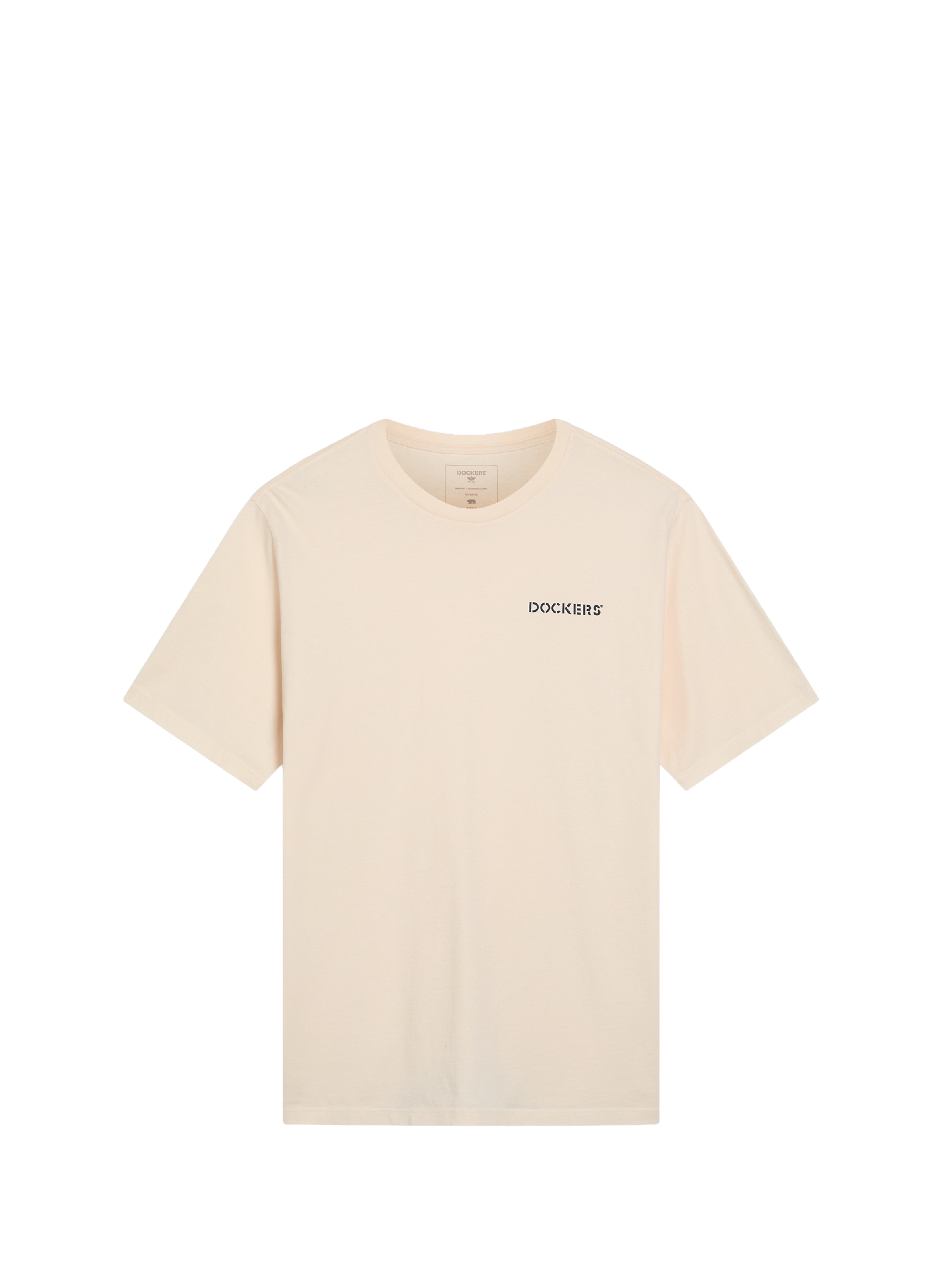 Straight logo cotton t-shirt DOCKERS White