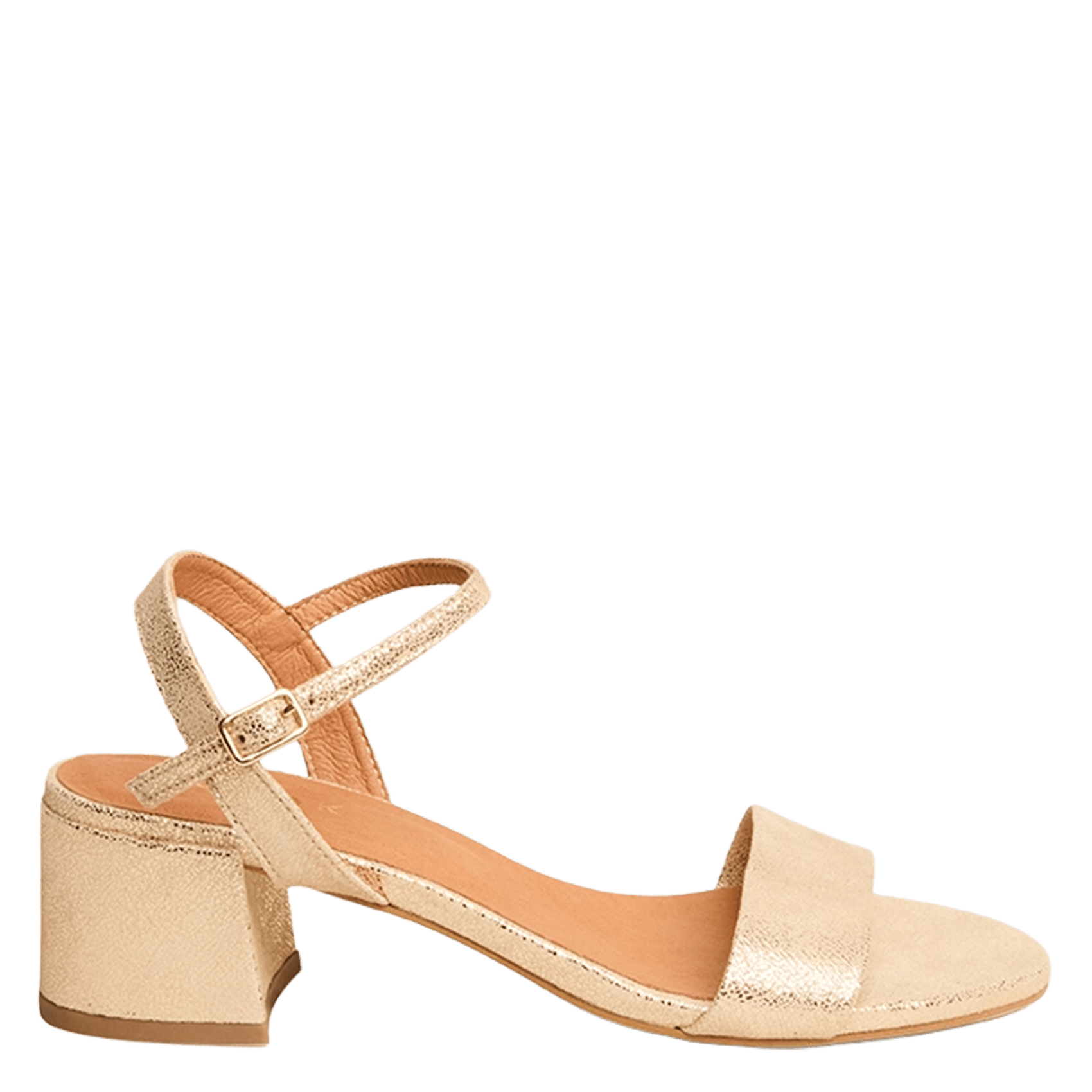 Sandales à talons en cuir anker JONAK Doré
