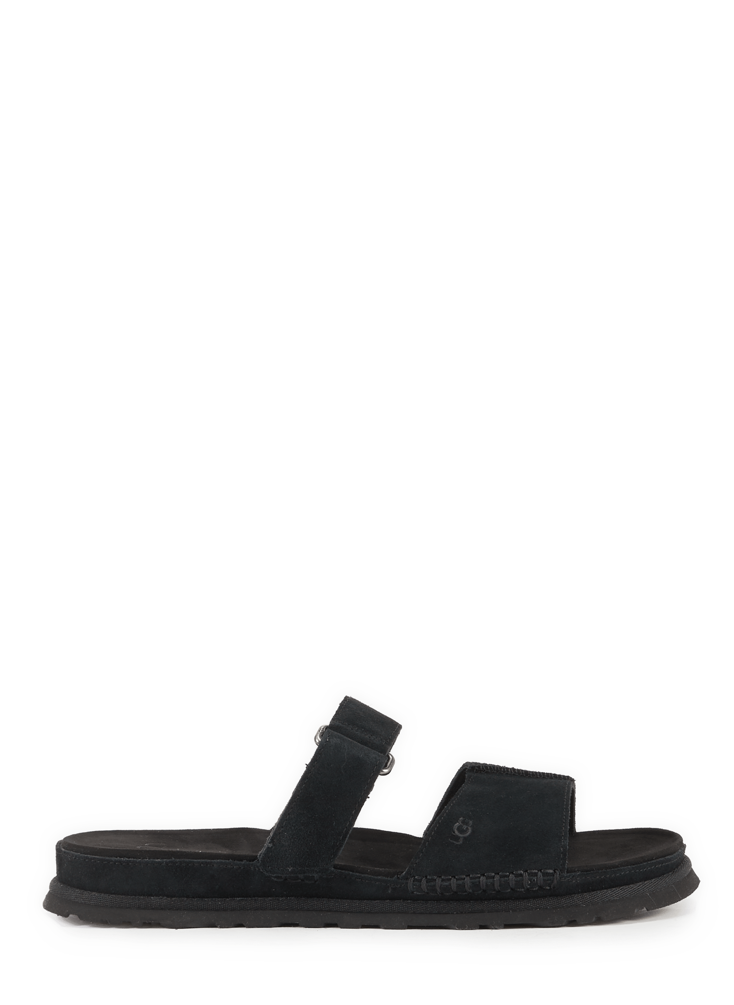 Sandales W GoldenGaze Slide en cuir suédé UGG Noir