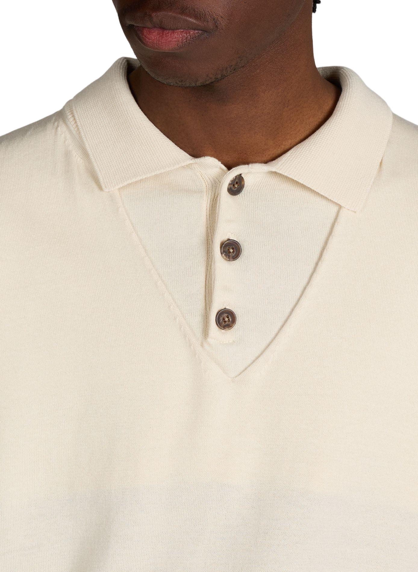 Cotton and silk polo SONIA CARRASCO Beige