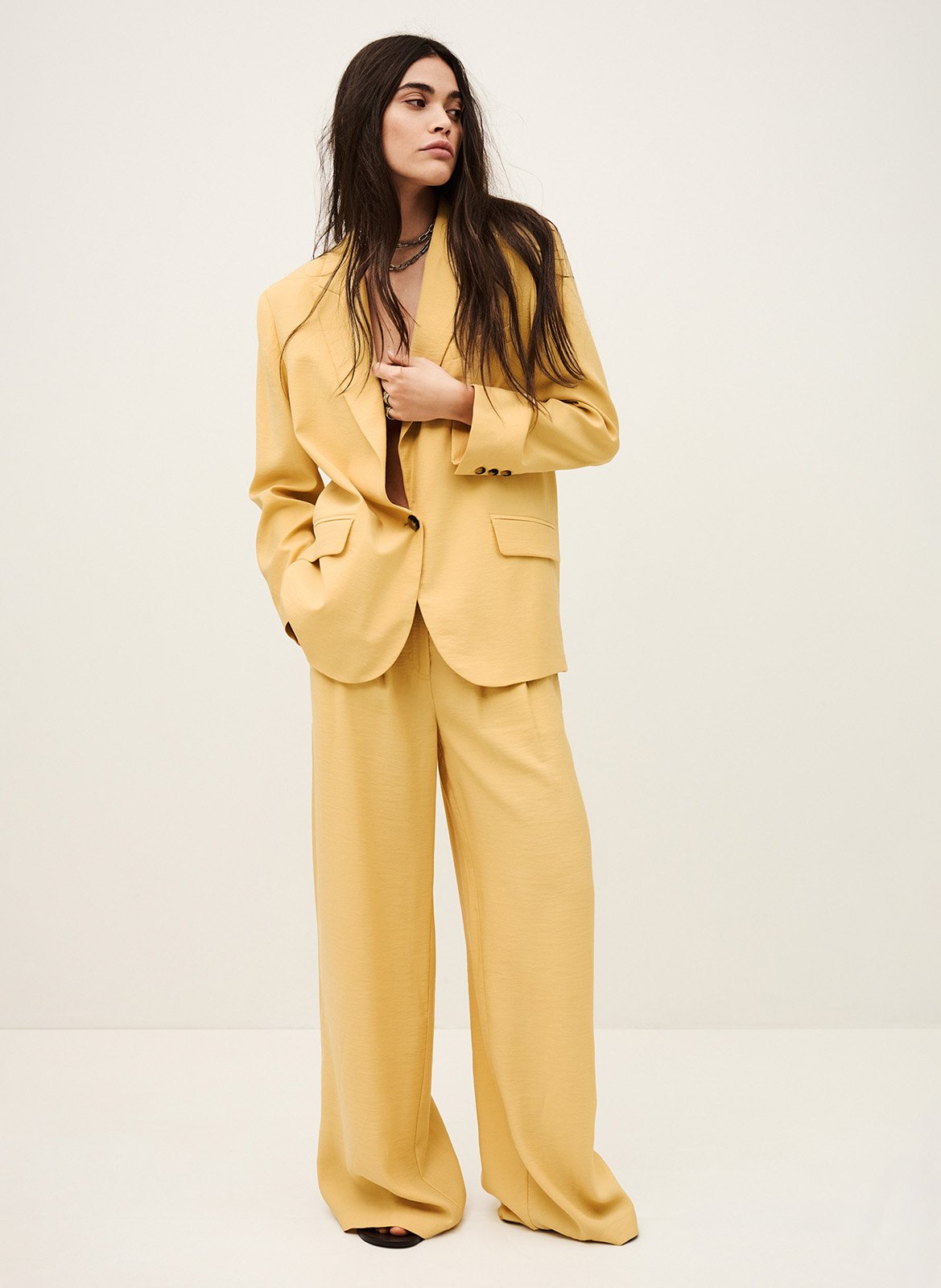 Veste col tailleur dalena BA&SH Beige