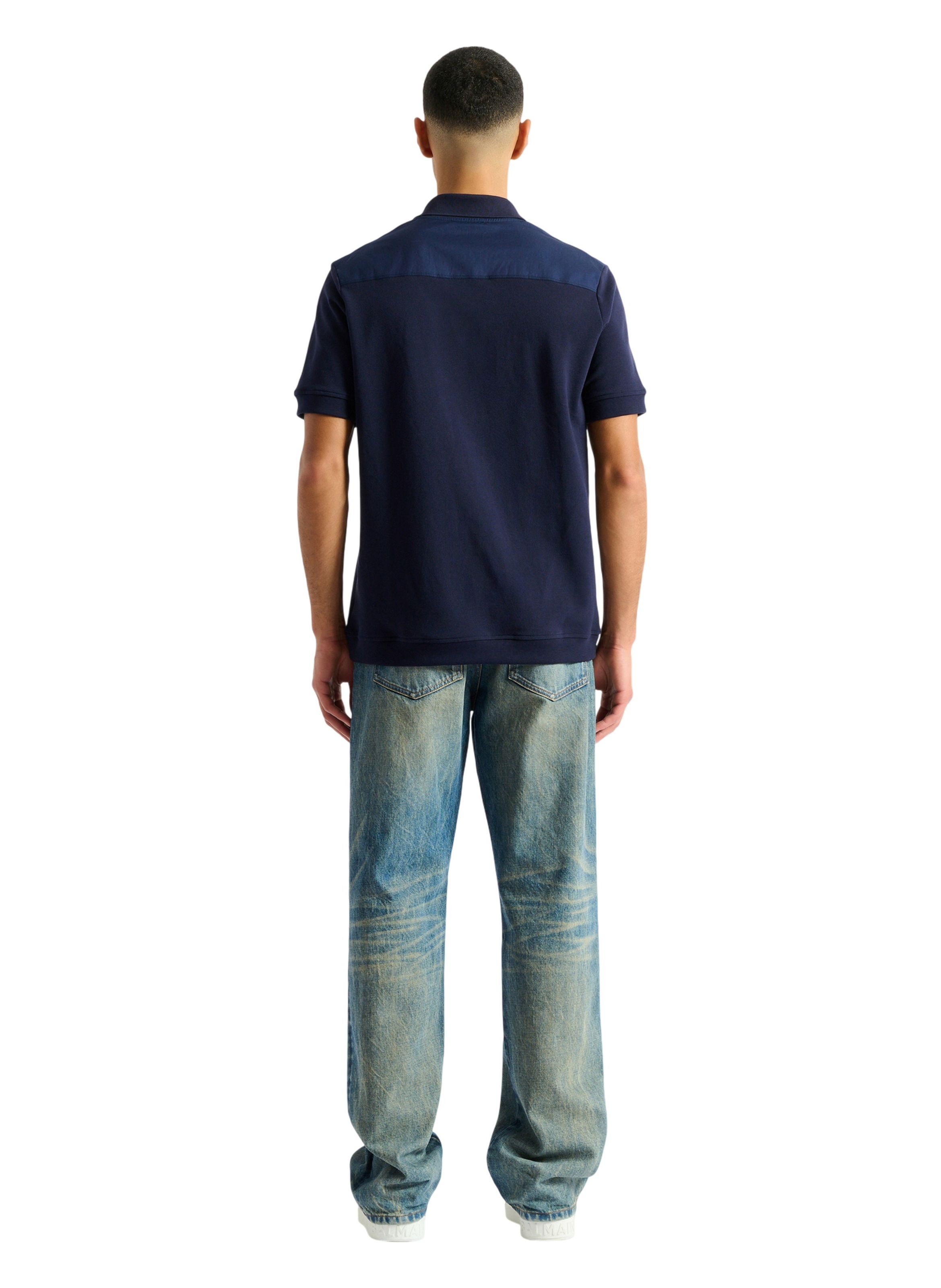 Polo balmain insect brodé BALMAIN Bleu
