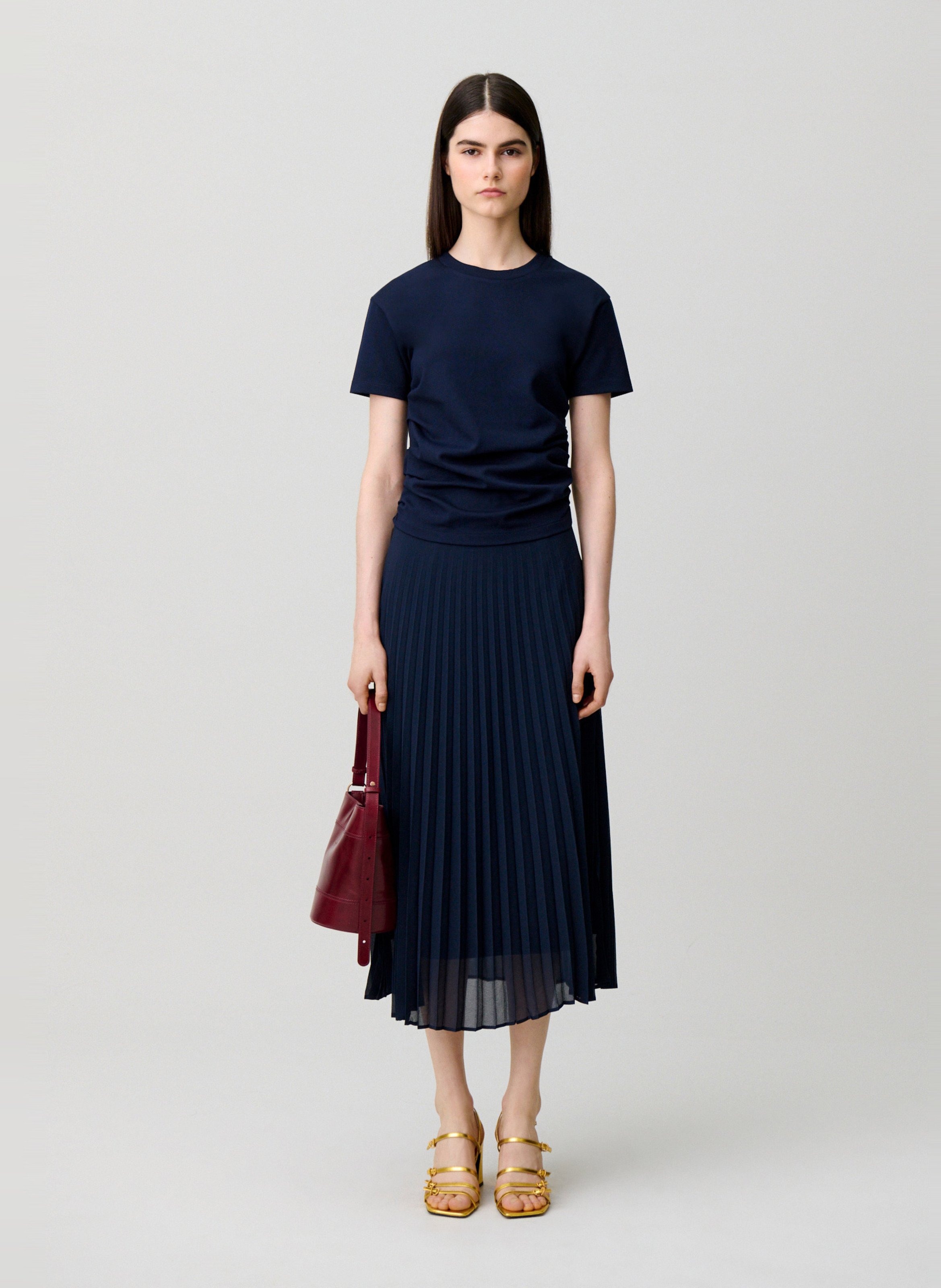 Robe longue évasée CLAUDIE PIERLOT Bleu